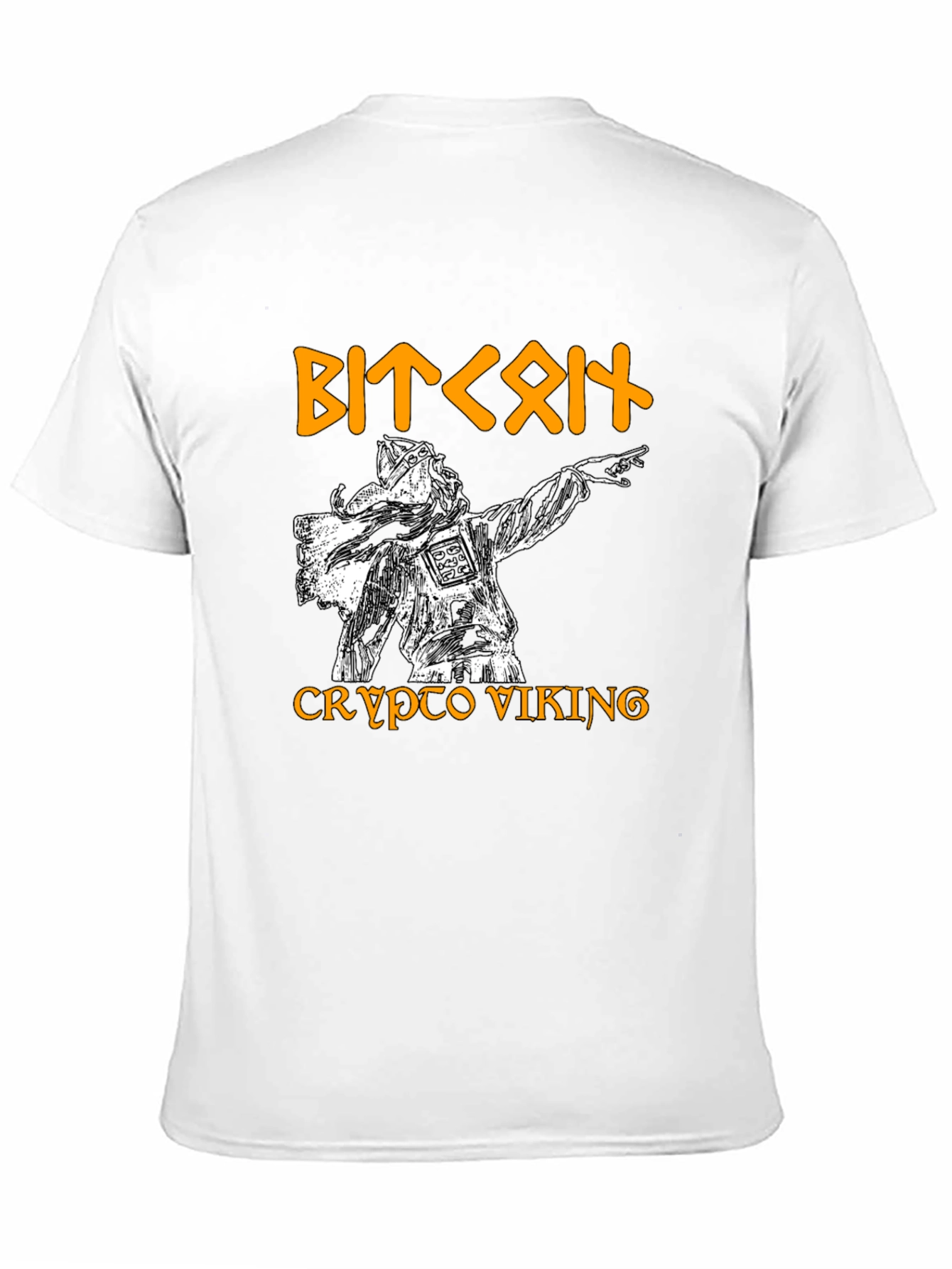 Black Crypto Viking Graphic Tee - Bitcoin Fan T-Shirt view 11