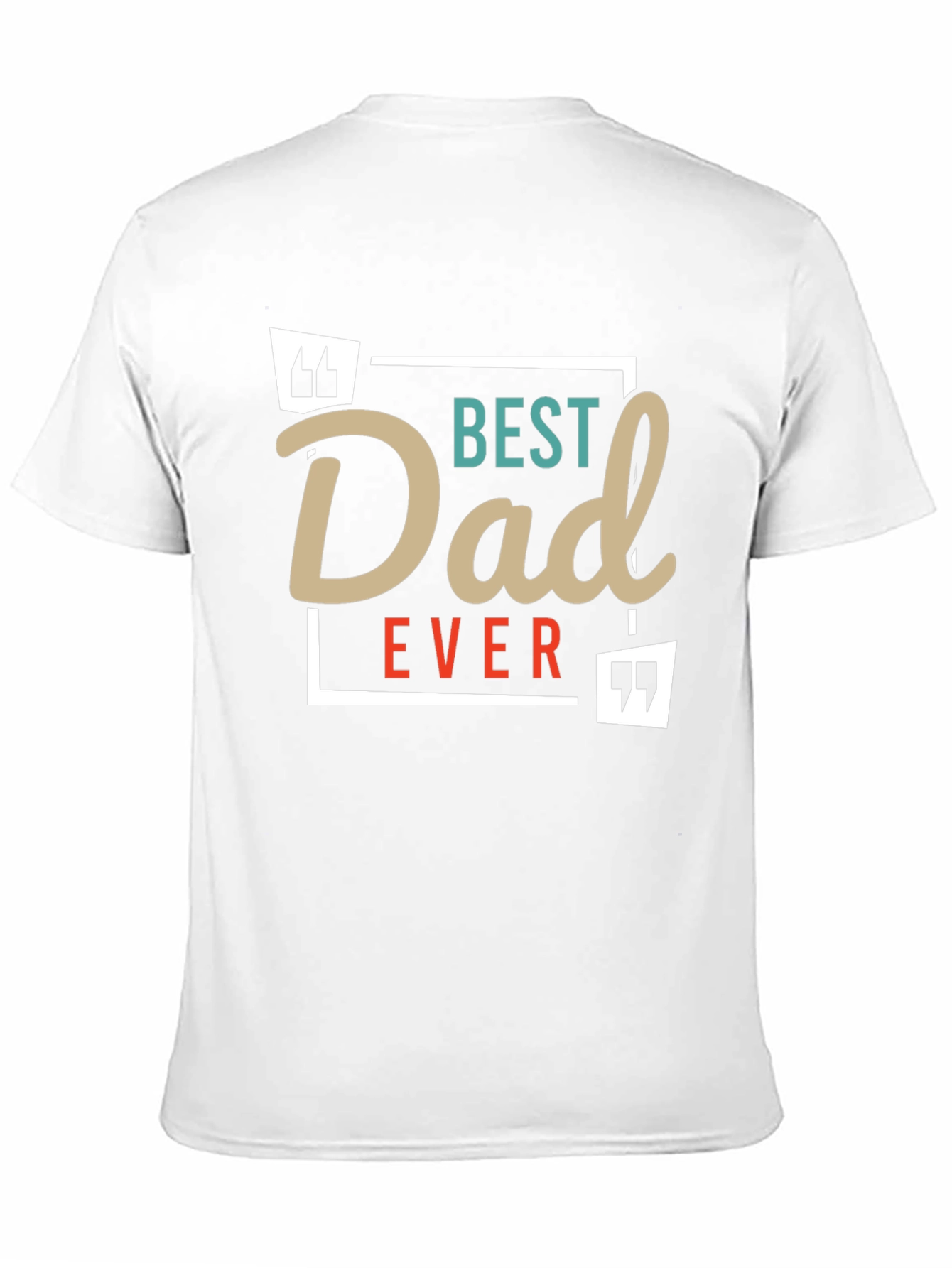 Black Best Dad Ever T-Shirt -  Black Cotton Blend Graphic Tee view 11