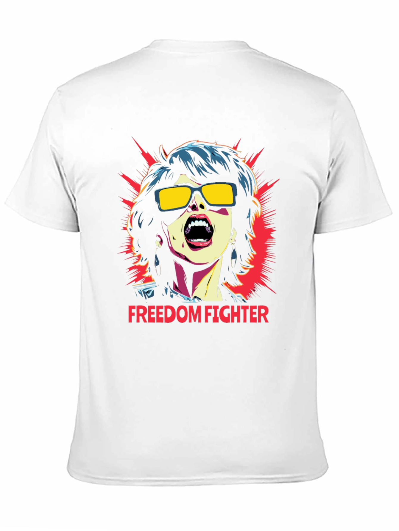 Black Freedom Fighter Graphic T-Shirt - Bold Statement Tee view 11