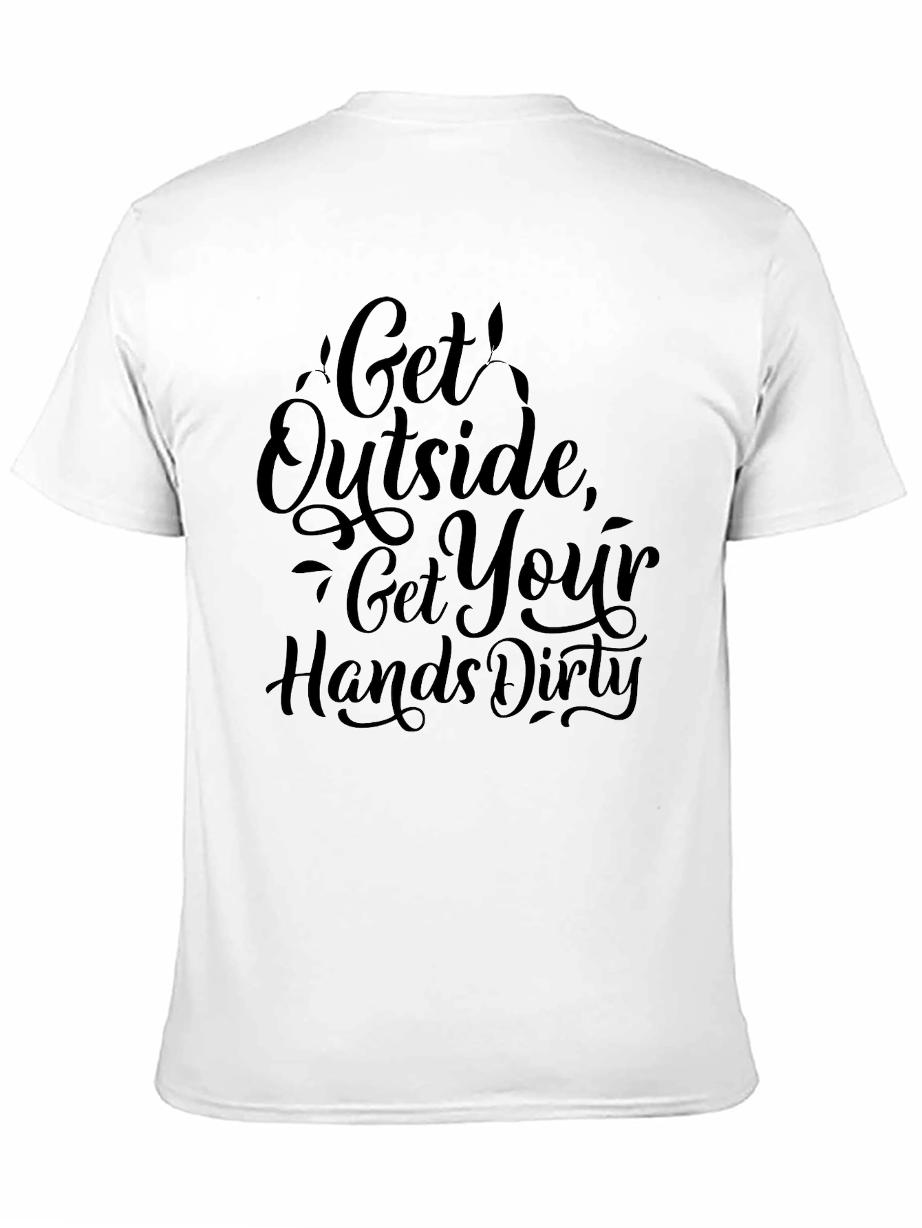 Black Get Outside Graphic Print Crew Neck Tee view 11