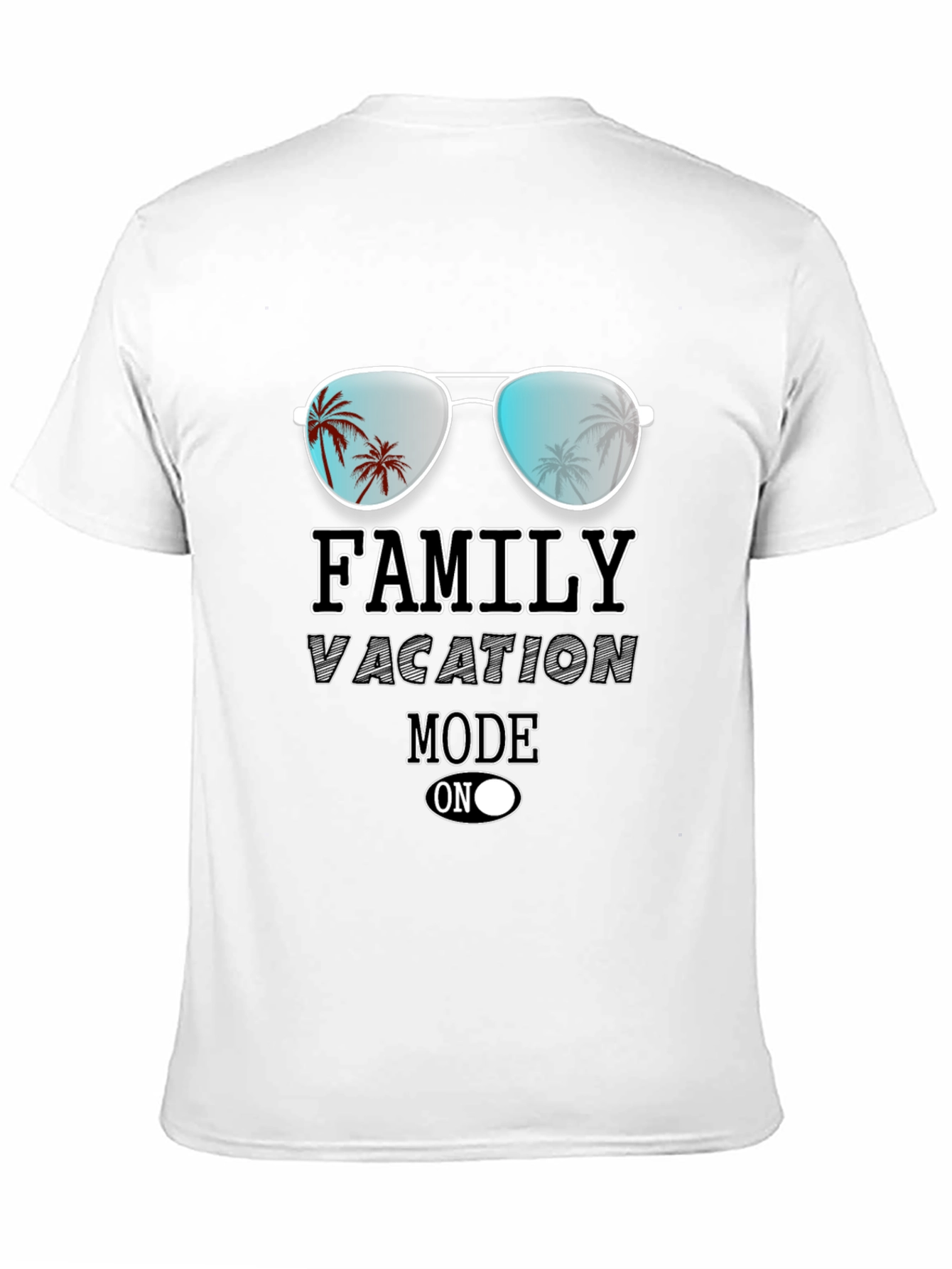 Black Family Vacation Mode On Graphic T-Shirt view 11
