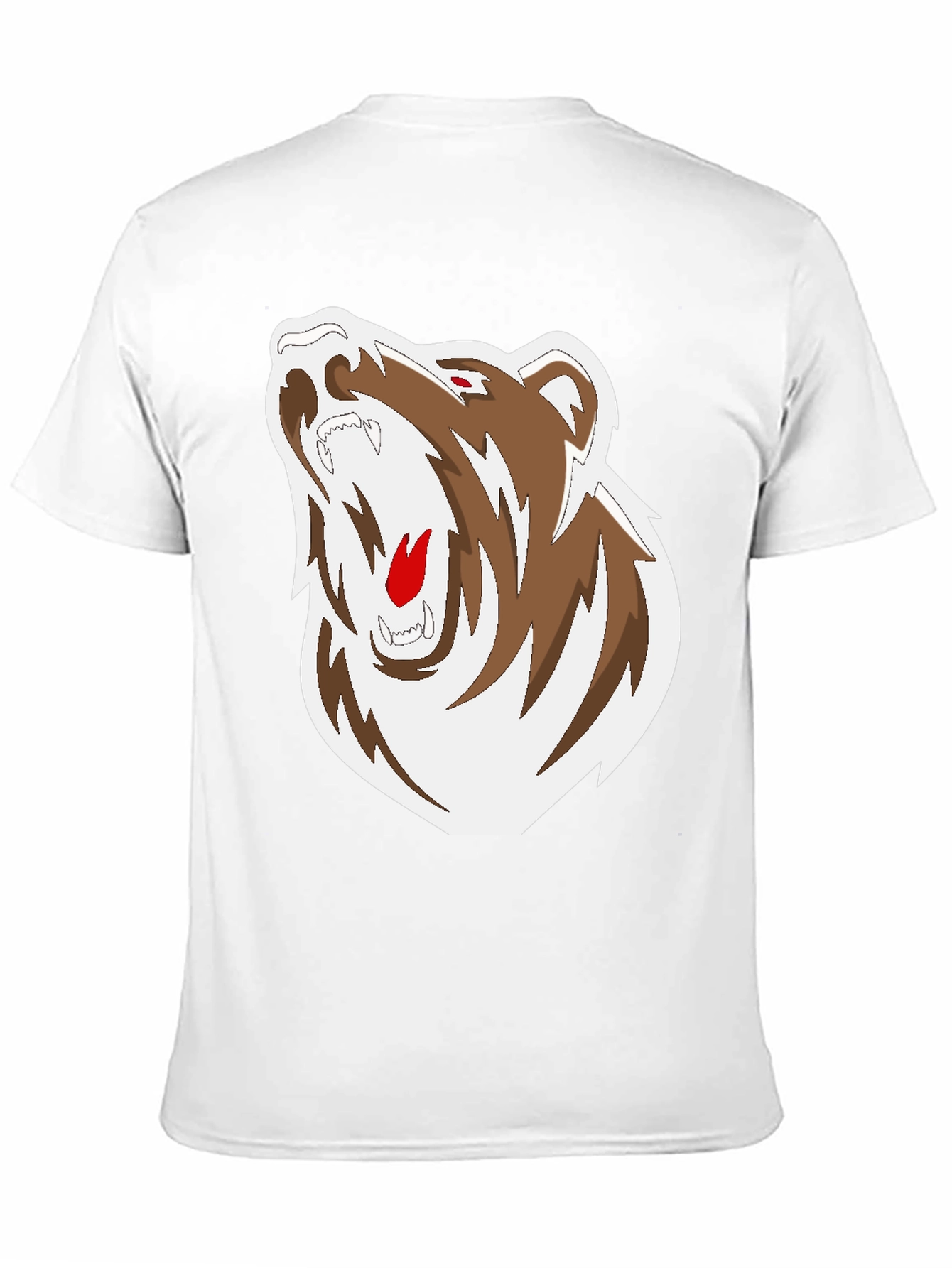 Black Black T-Shirt with Bear Graphic view 11