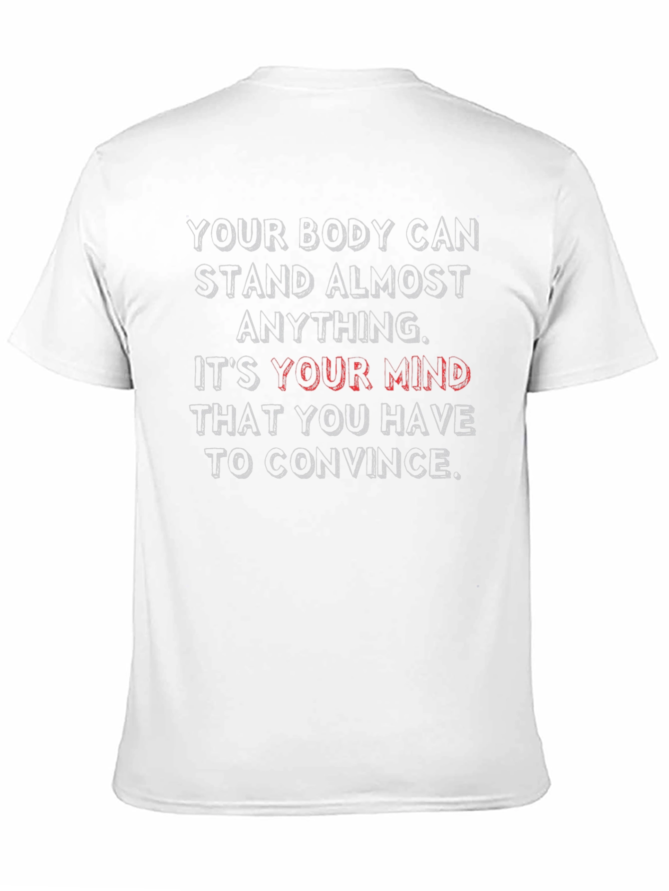 Black Motivational Graphic Tee - Body & Mind view 11
