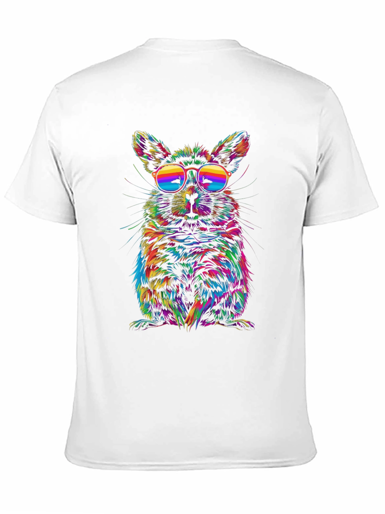 Black Cool Chinchilla Rainbow T-Shirt view 11