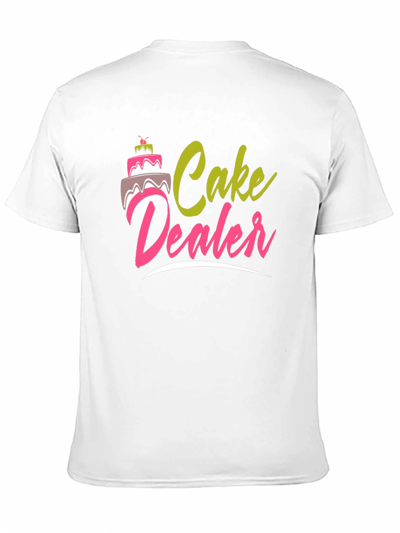 Black Cake Dealer Graphic T-Shirt - Funny Baker Tee view 11