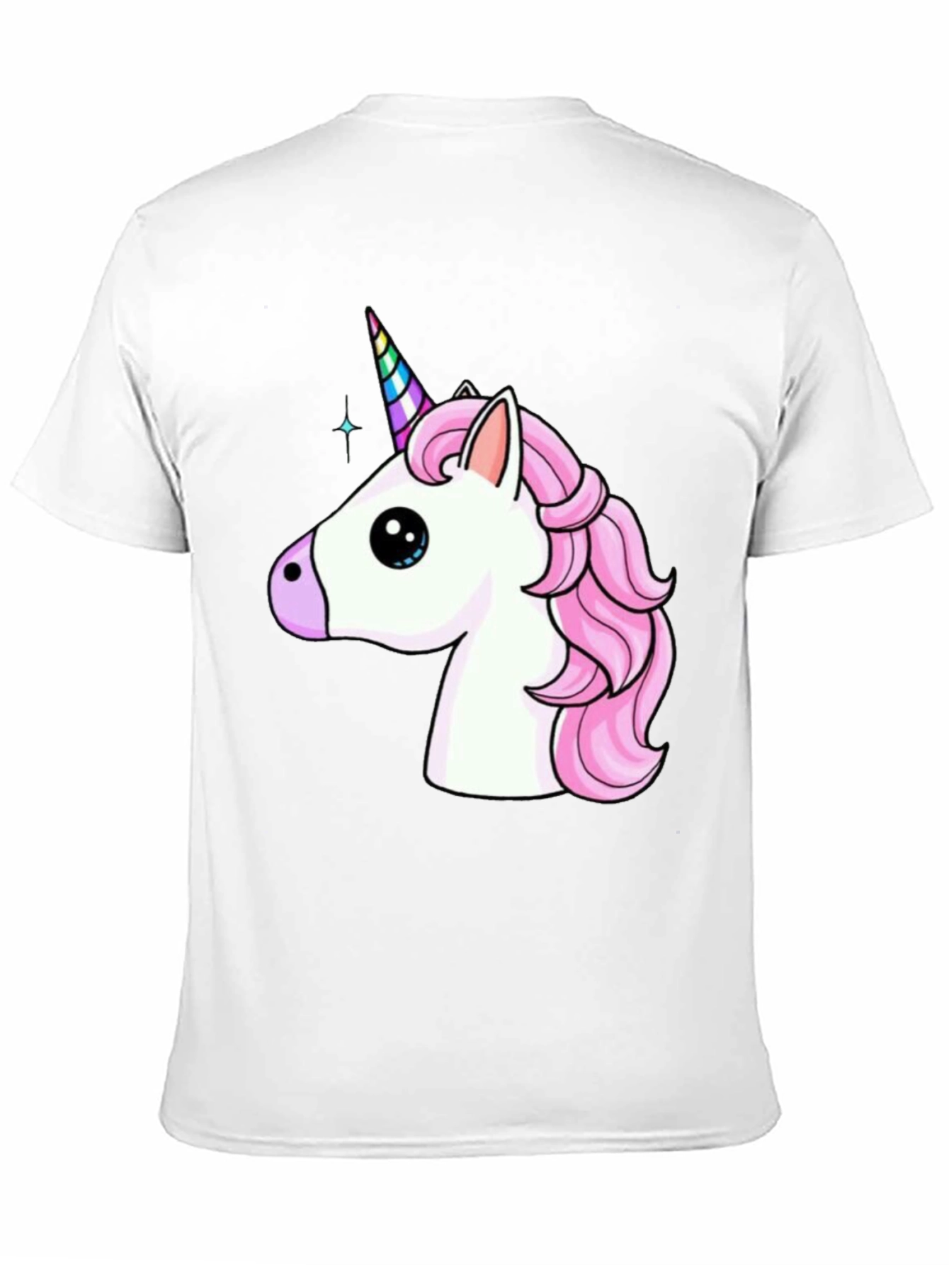 Black Unicorn Graphic Tee - Black Cotton T-Shirt view 11