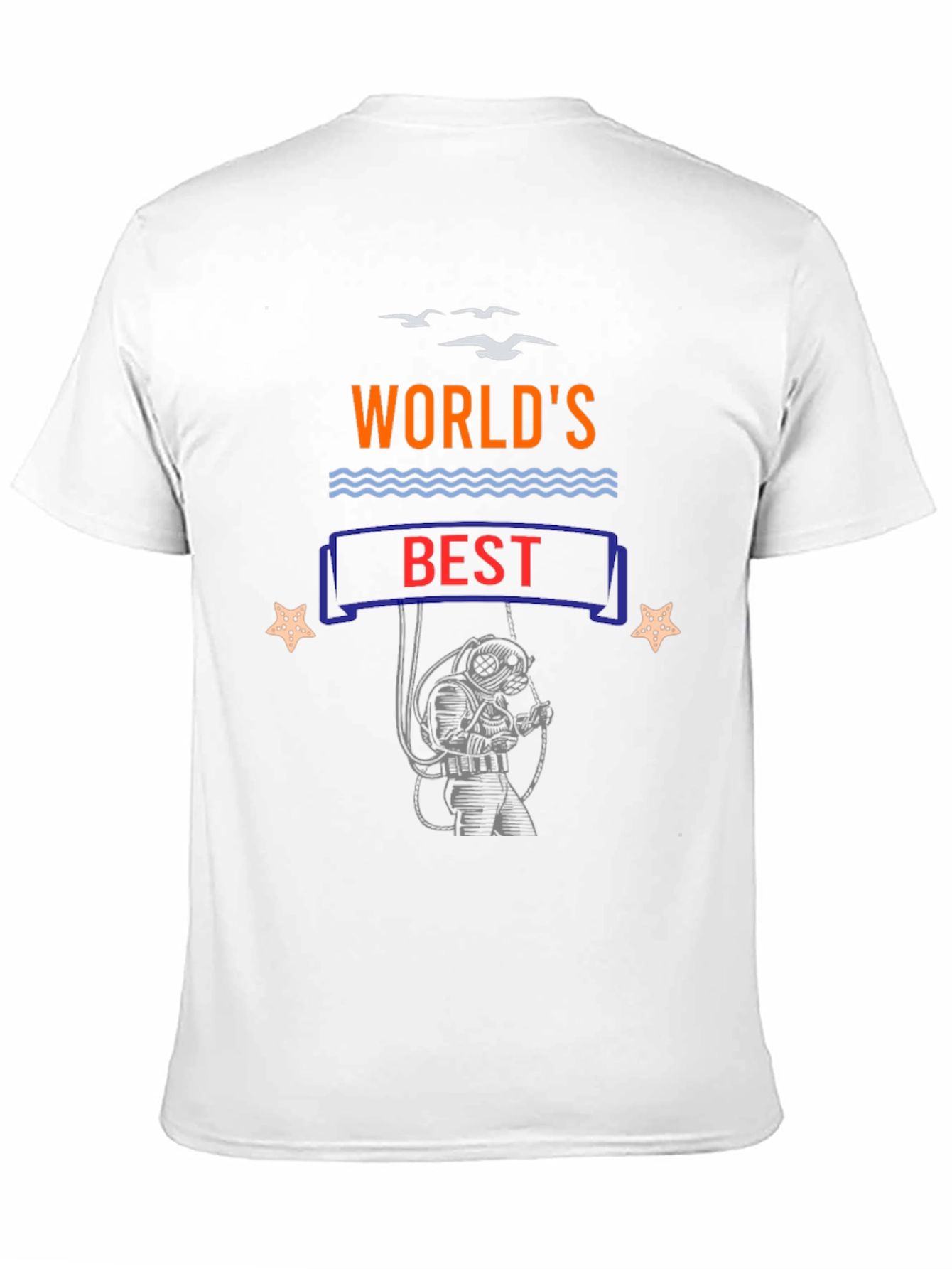 Black World's Best Diver Black T-Shirt view 11