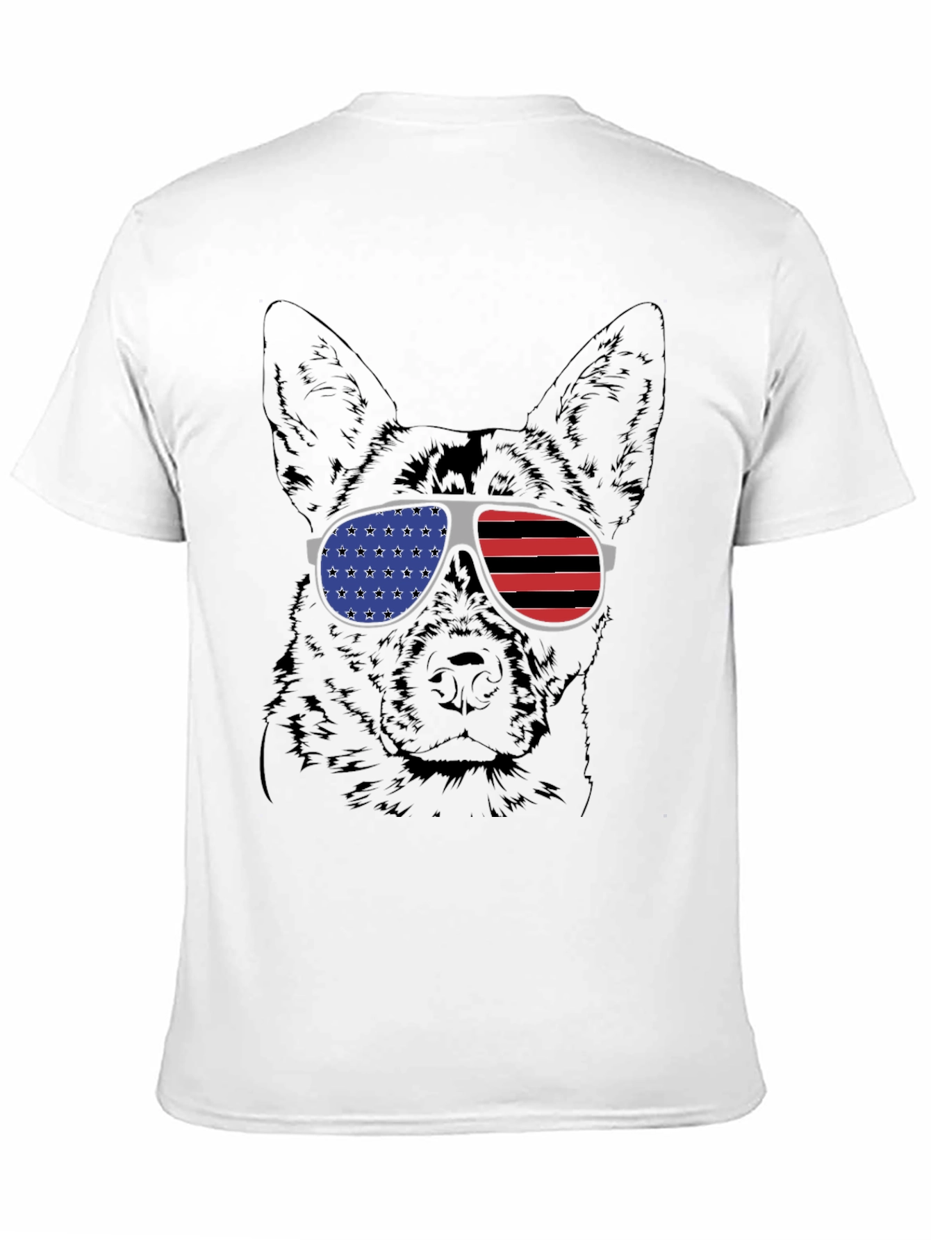 Patriotic Dog Graphic Tee - 11
