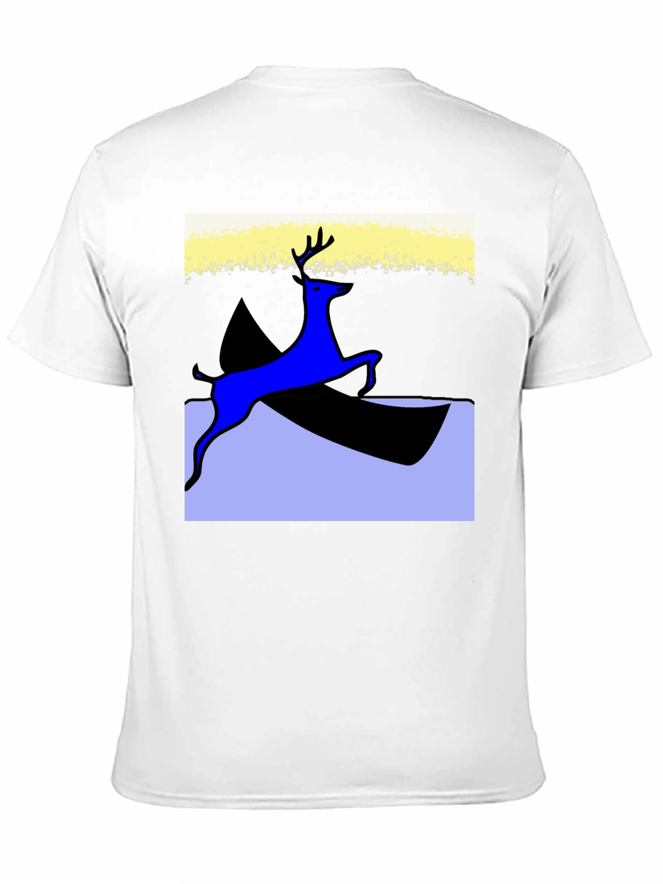 Black Deer Graphic Black T-Shirt - Unique Artistic Design view 11