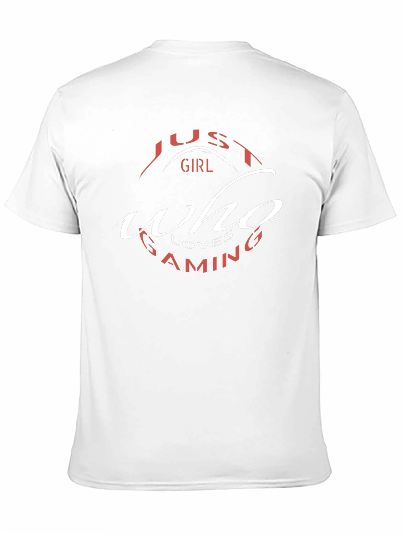 Black Just a Girl Who Loves Gaming Black T-Shirt view 11