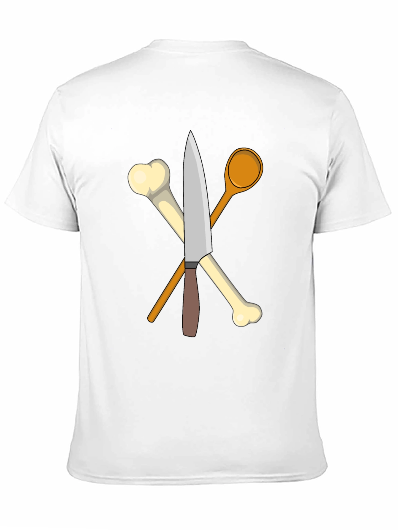 Black Culinary Bones T-Shirt - Kitchen Humor Apparel view 11