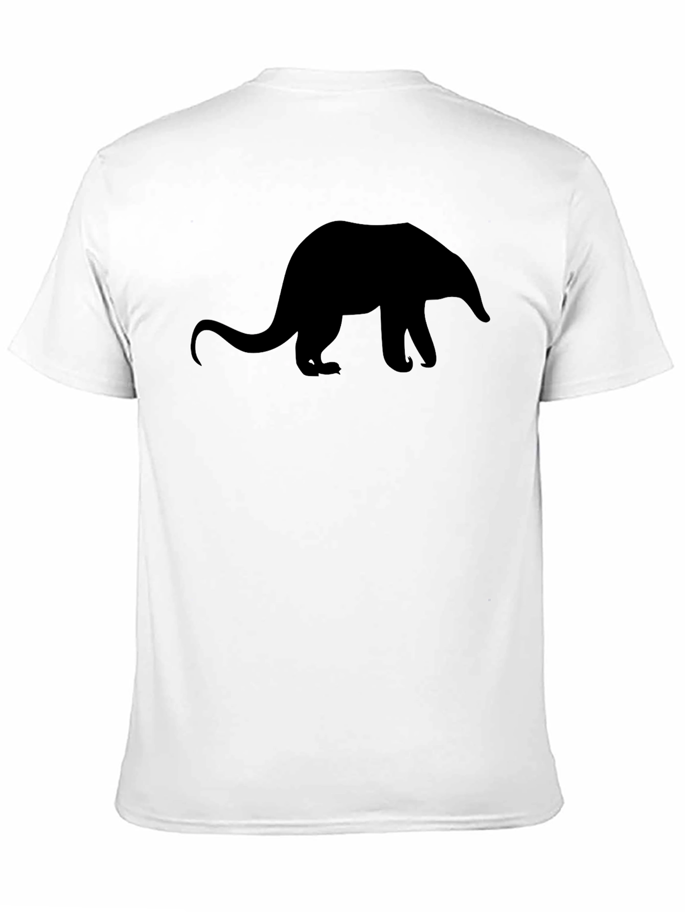 Black Silhouette Anteater Black T-Shirt view 11