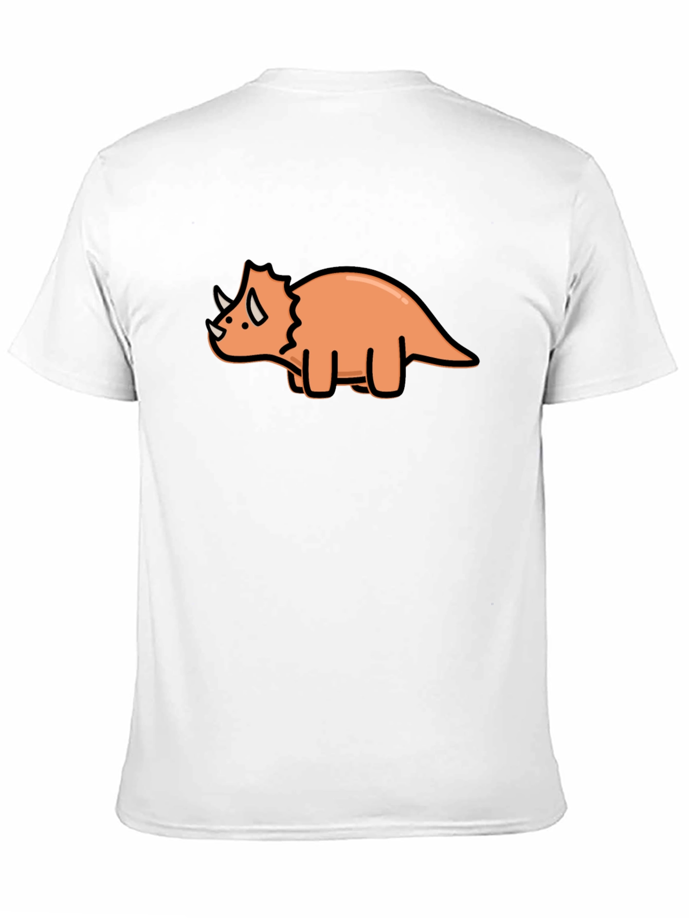 Black Triceratops Graphic Tee - Black Cotton Comfort view 11