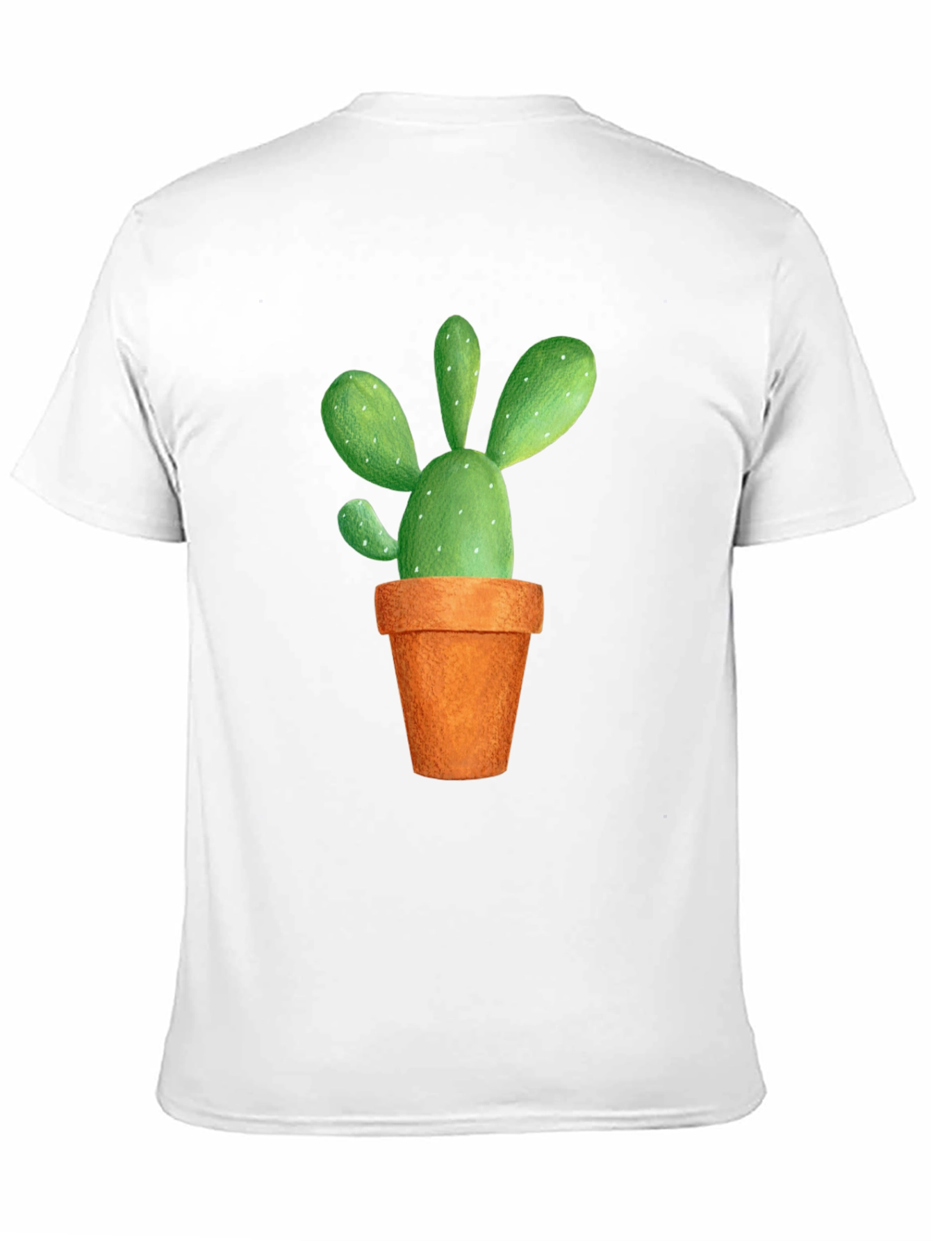 Black Cactus Graphic Tee - Potted Plant Design view 11