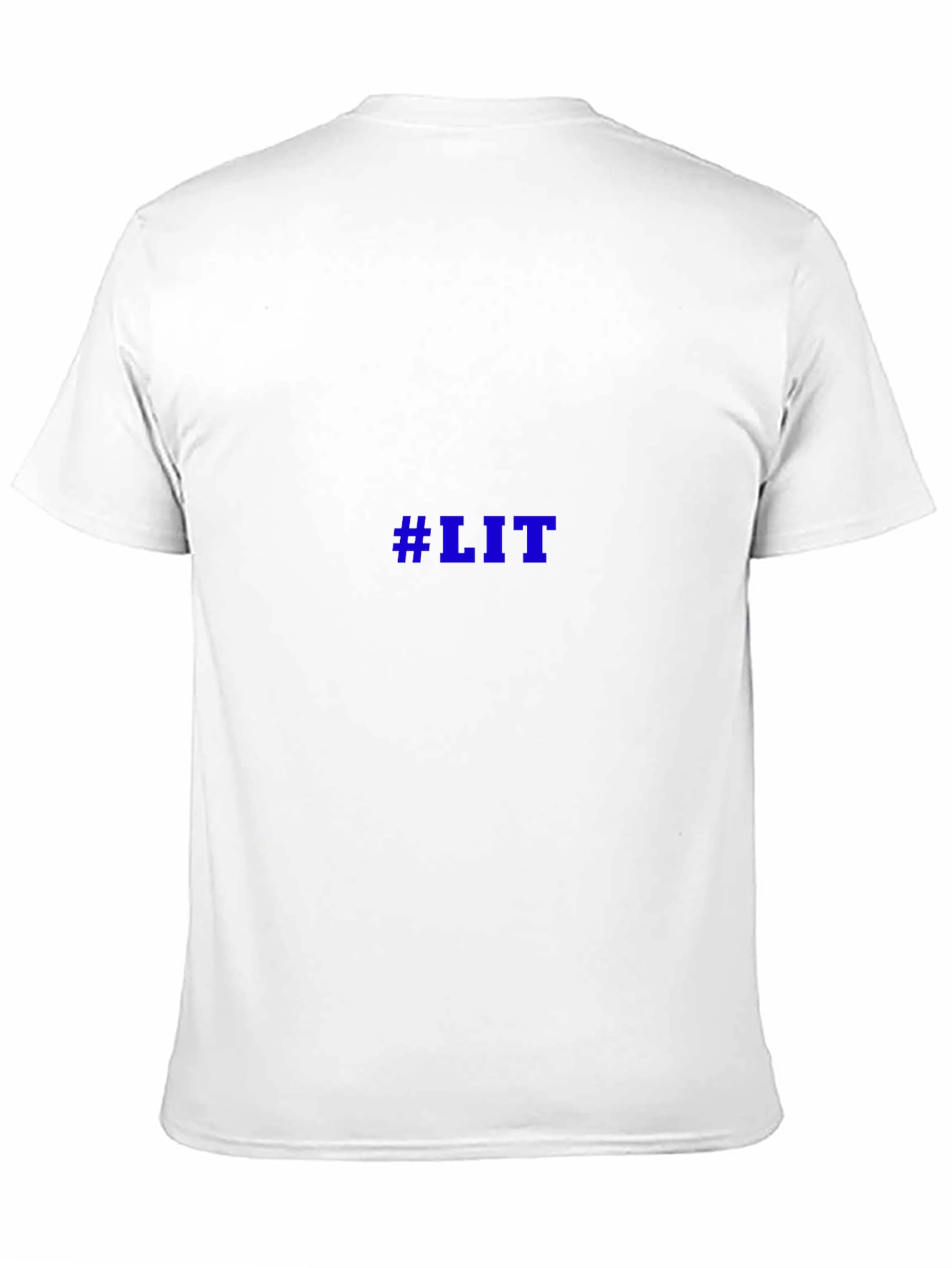 Black Men's Black T-shirt #LIT view 11