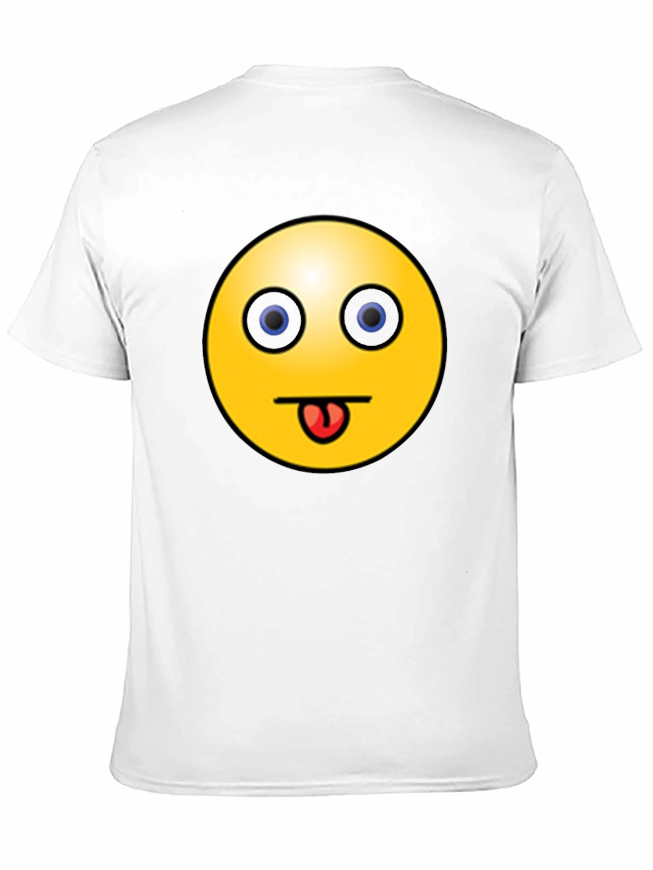 Black Funny Emoji Graphic Black T-Shirt - Tongue Out Smiley view 11