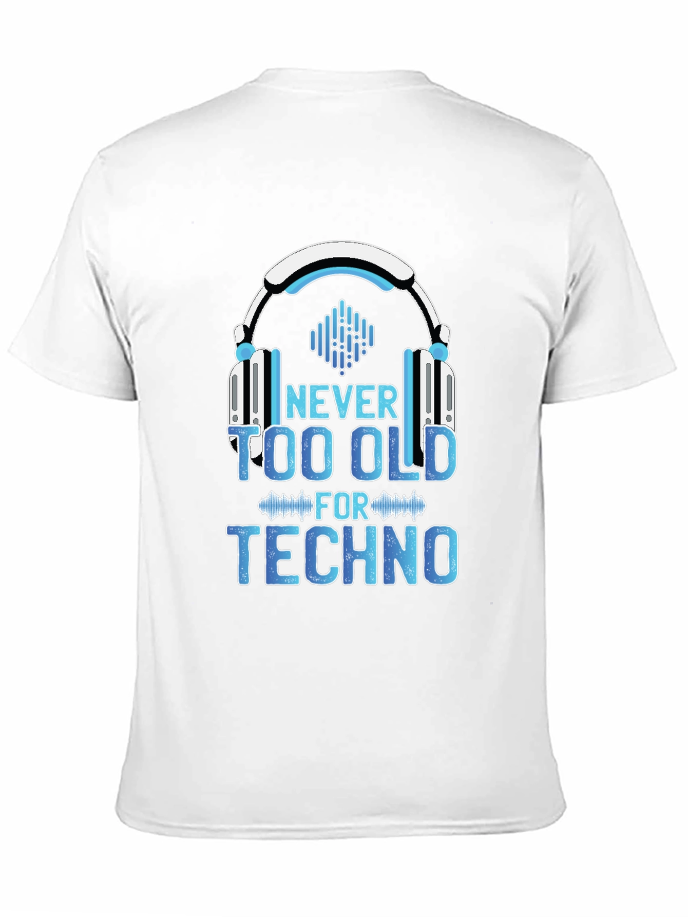 Black Never Too Old for Techno T-Shirt view 11