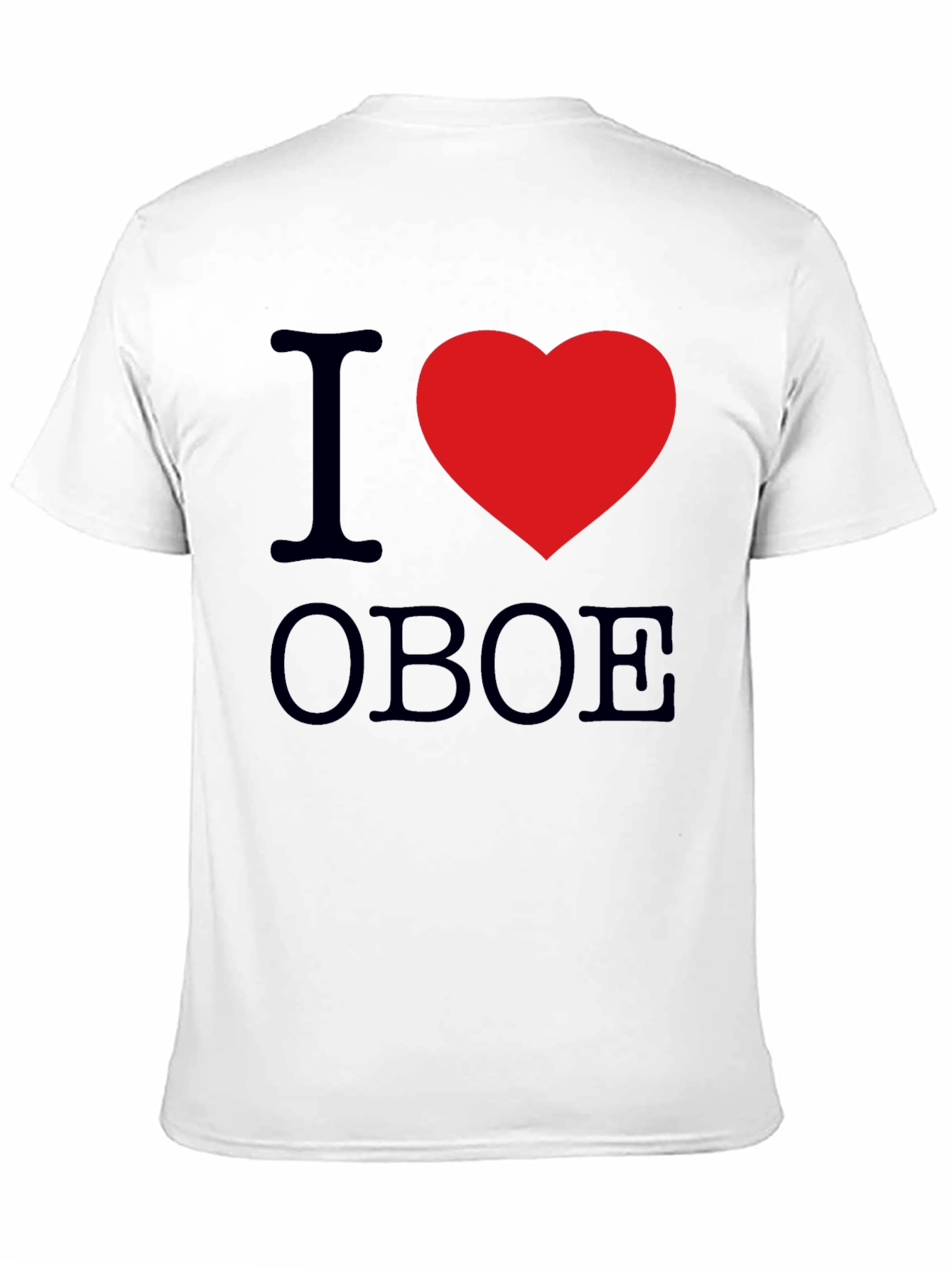 Black I Heart Oboe Black T-Shirt view 11