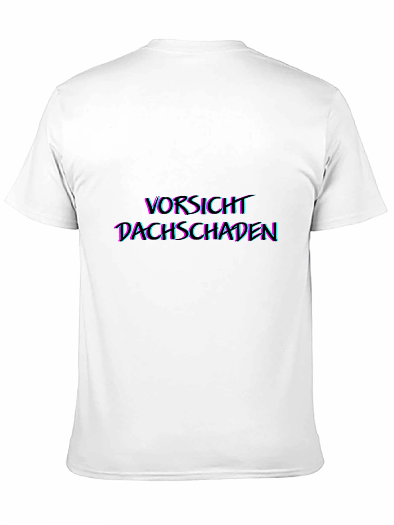 Black Vorsicht Dachschaden Graphic Tee - Black view 11