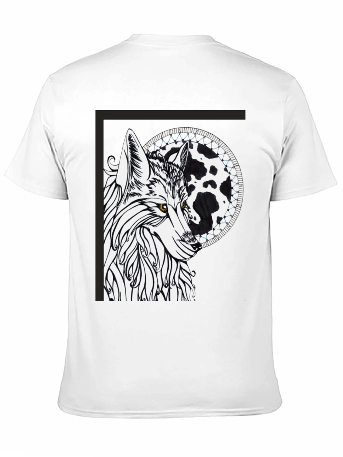 Black Wolf Graphic Tee - Black Cotton Blend view 11