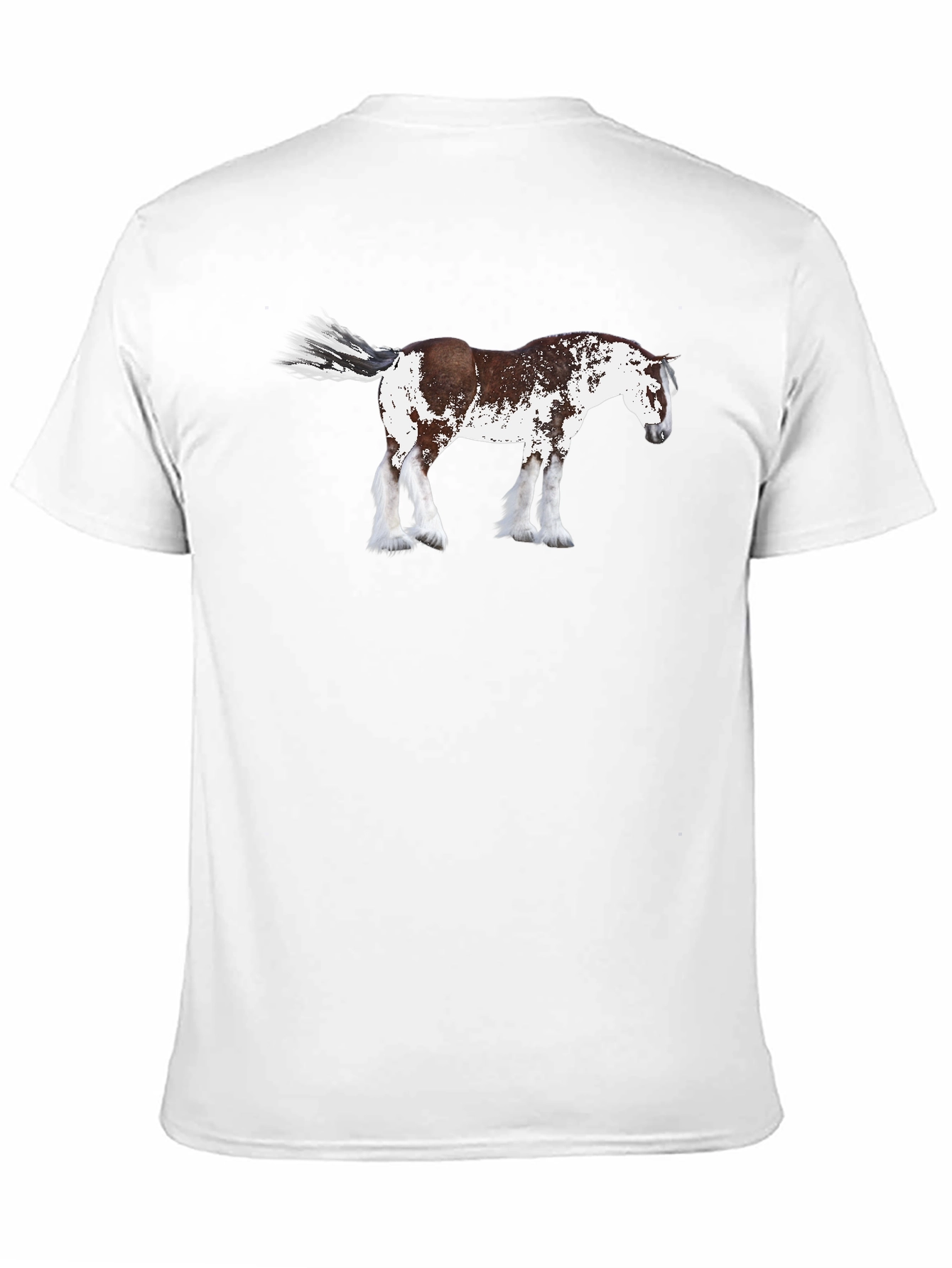 Black Horse Graphic T-Shirt | Black Crew Neck Tee view 11
