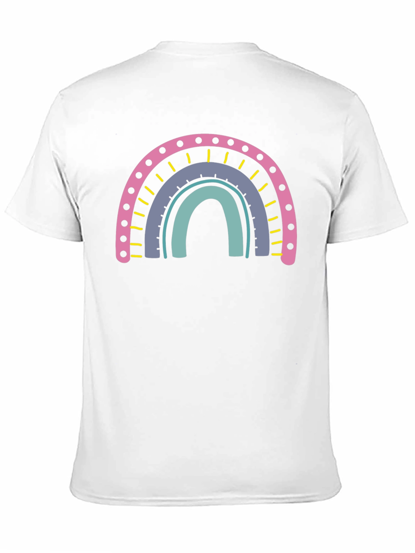 Black Rainbow Graphic T-Shirt - Casual Cotton Tee view 11