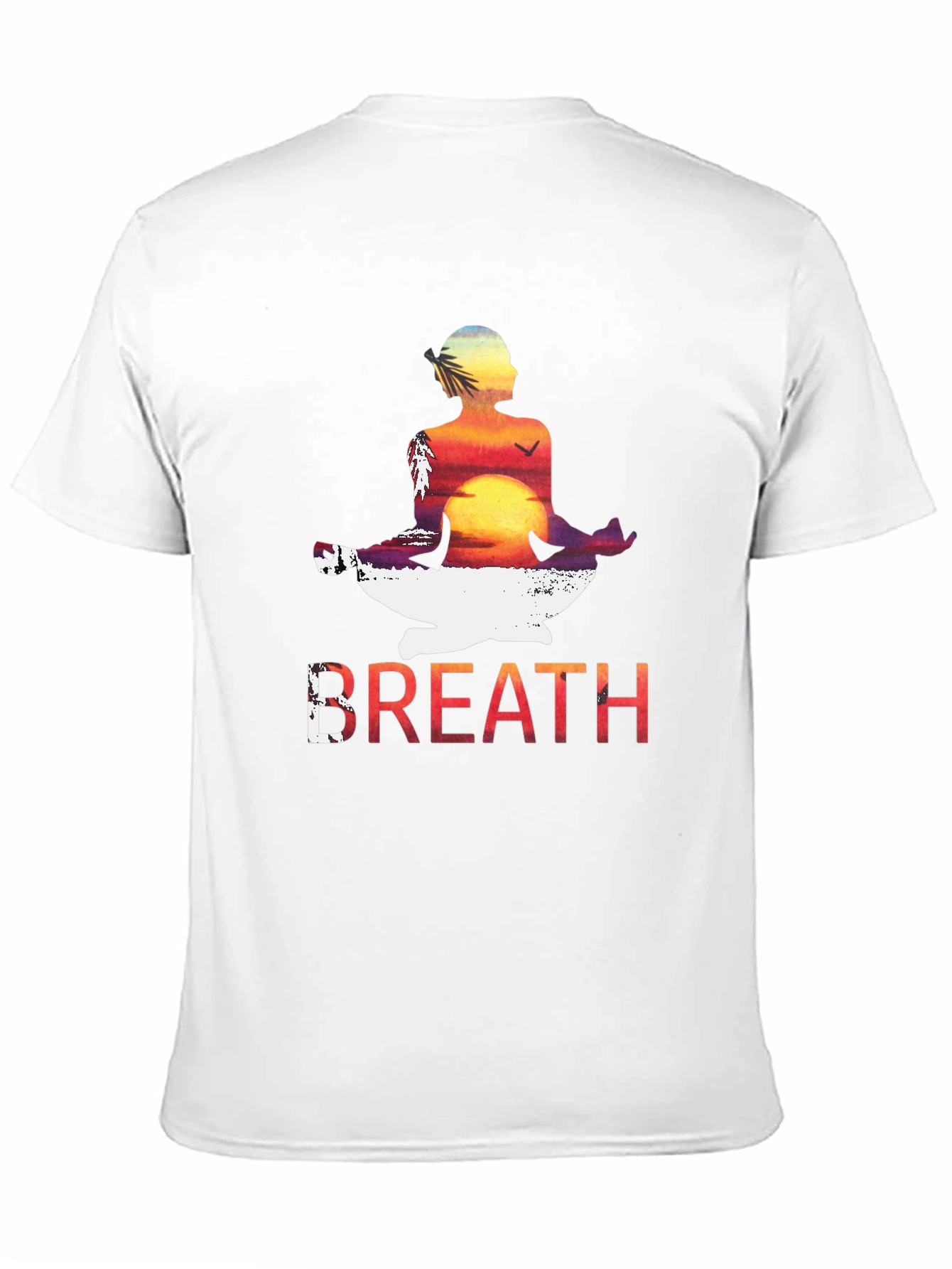 Black Breath Sunset Meditation T-Shirt view 11