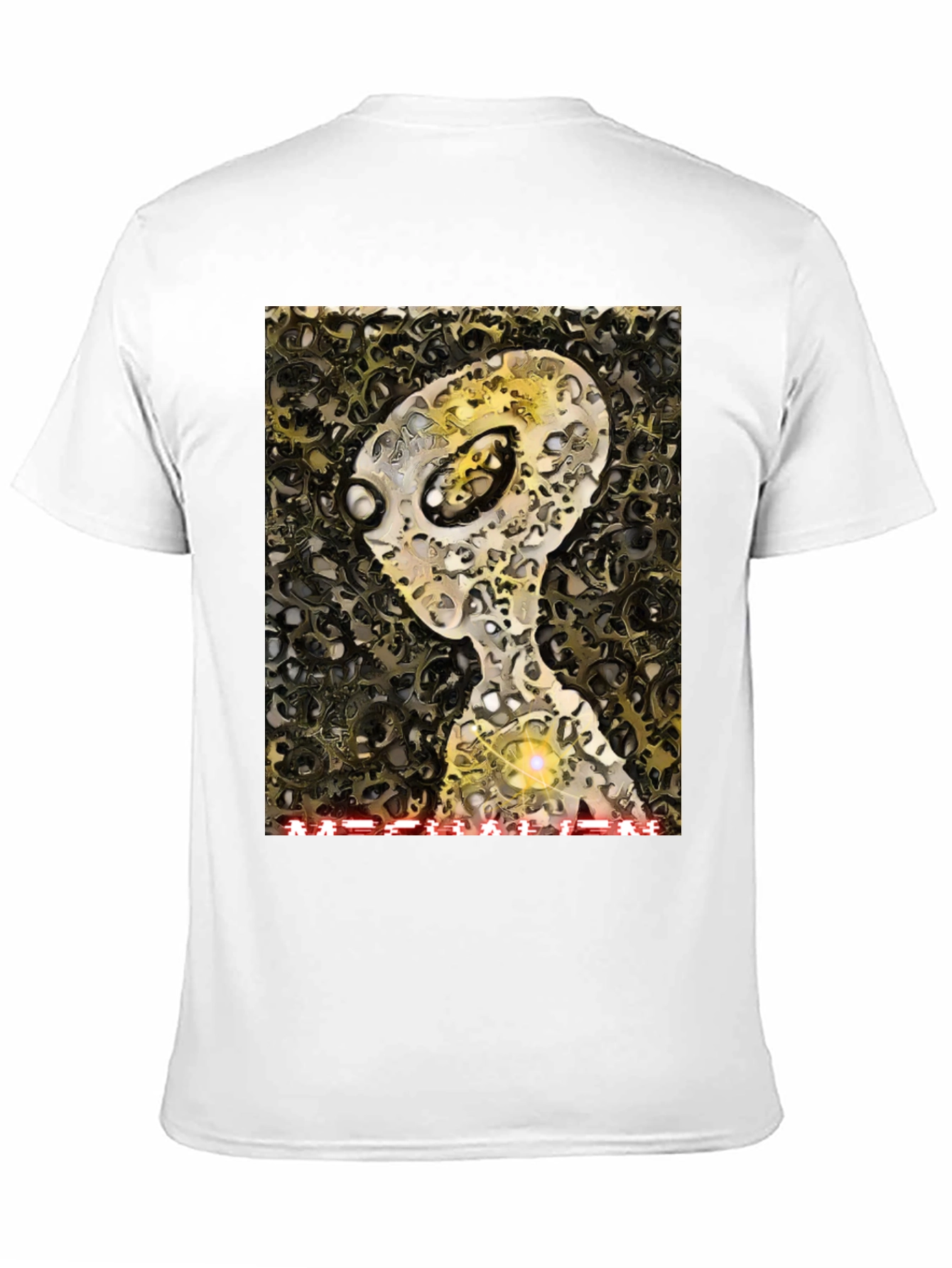 Black Alien Cog T-Shirt - Sci-Fi Graphic Tee view 11