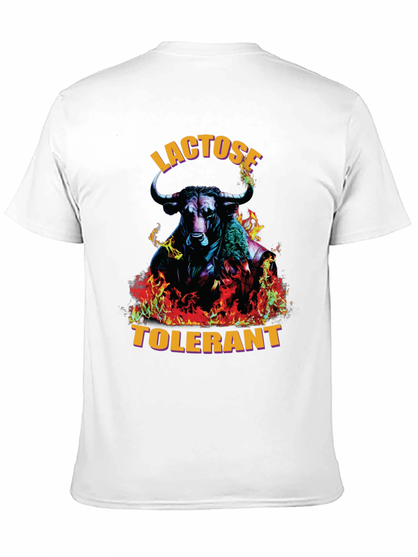 Black Lactose Tolerant Bull Graphic Tee view 11