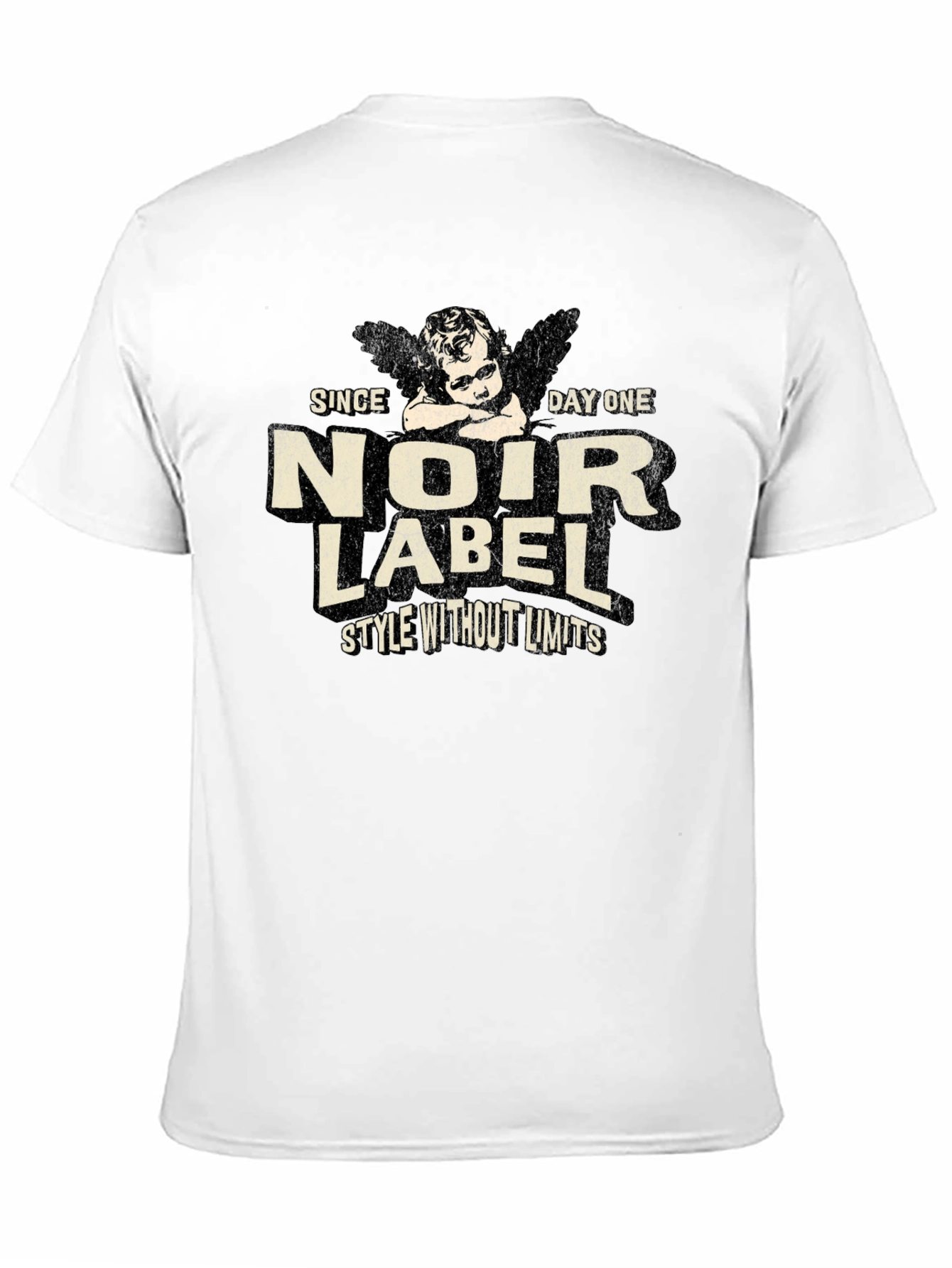Black Noir Label Graphic Print T-Shirt view 11