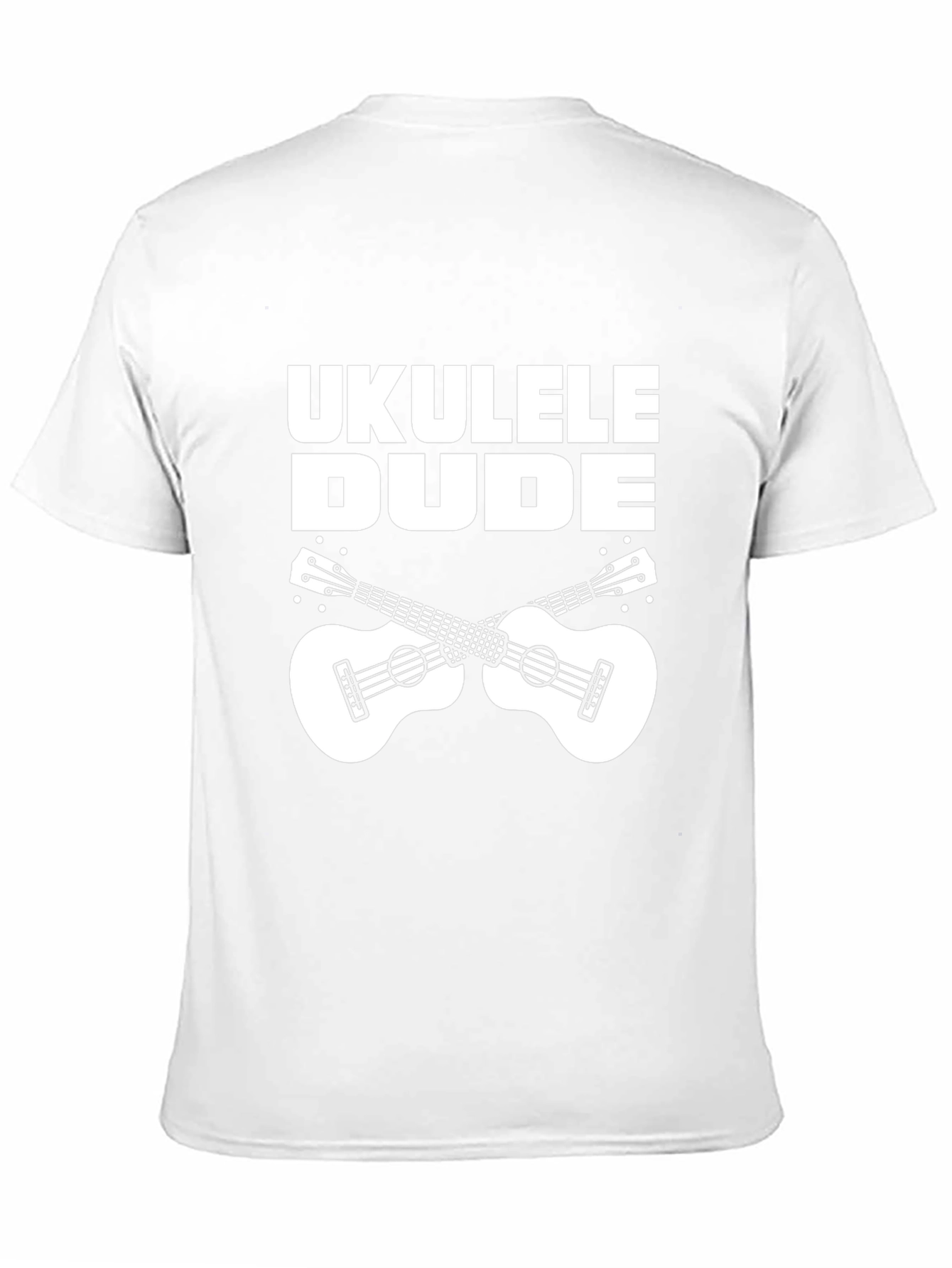 Black Ukulele Dude Black Graphic Tee Shirt view 11