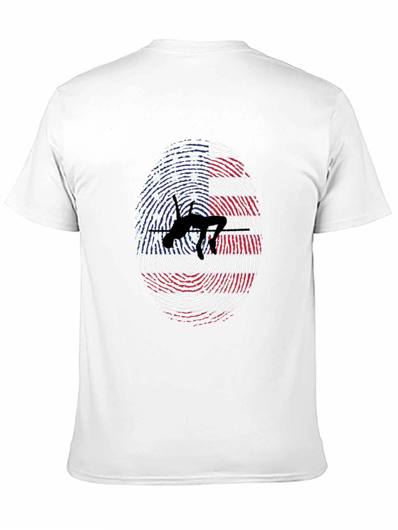 Black American High Jump Fingerprint T-Shirt view 11