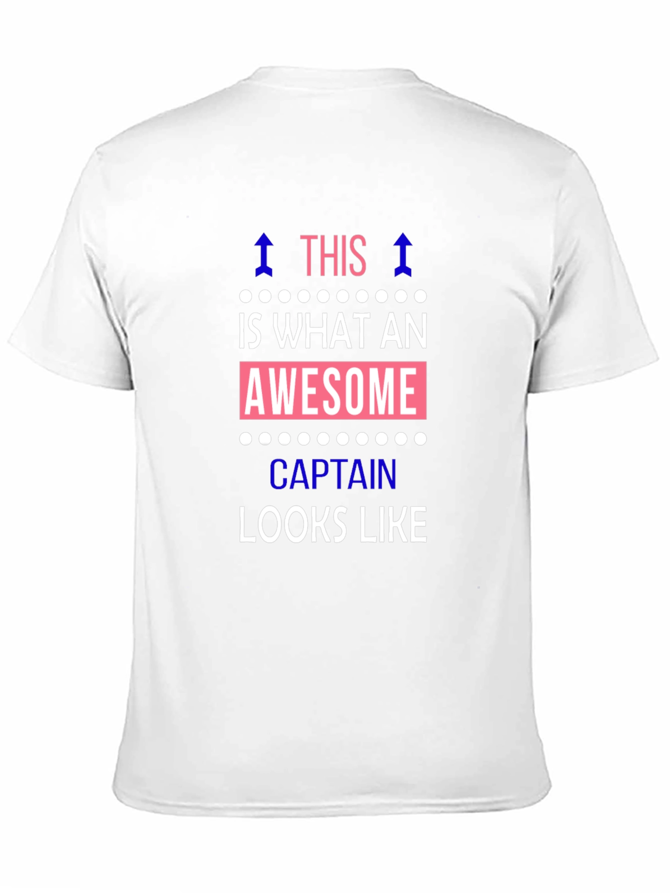 Black Awesome Captain T-Shirt - Black Crew Neck Tee view 11
