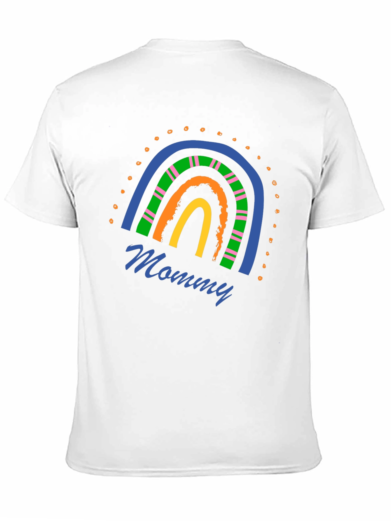 Black Mommy Rainbow Graphic T-Shirt - Stylish Casual Wear view 11