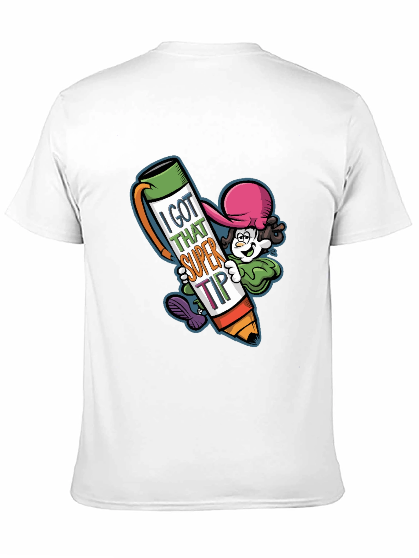 Black I Got That Super Tip Graphic Tee - Novelty T-Shirt view 11