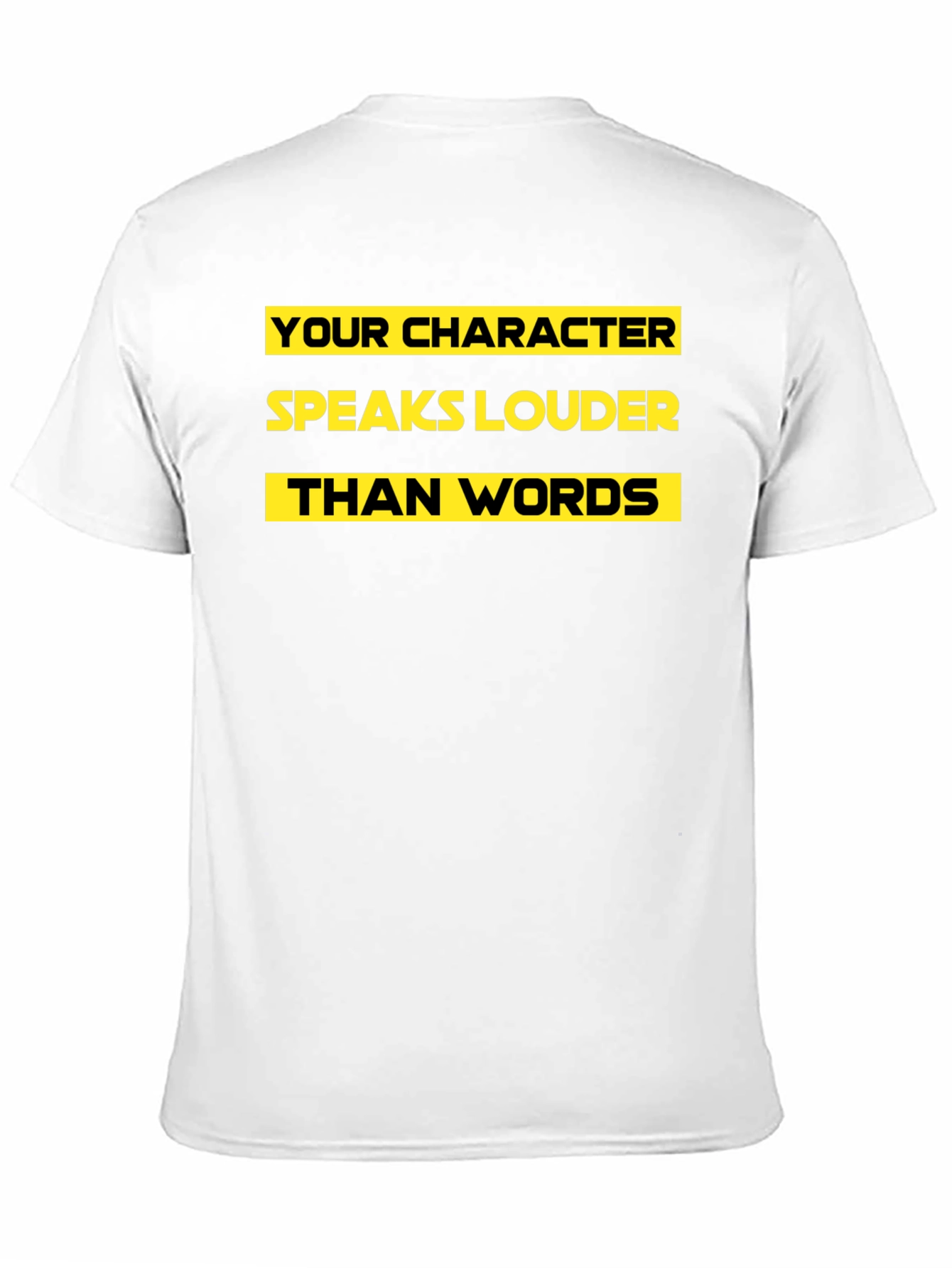 Black Character Speaks Louder T-Shirt view 11