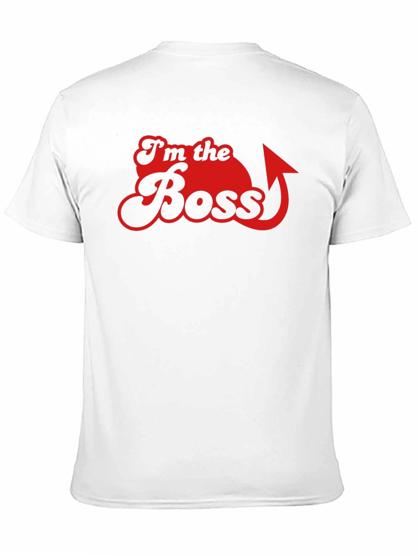 Black I'm the Boss Graphic Tee - Funny Slogan T-Shirt view 11