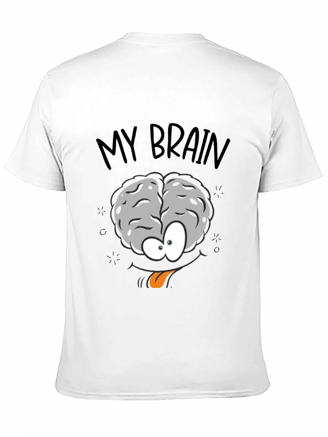 Black My Brain Graphic Print Crew Neck T-Shirt view 11