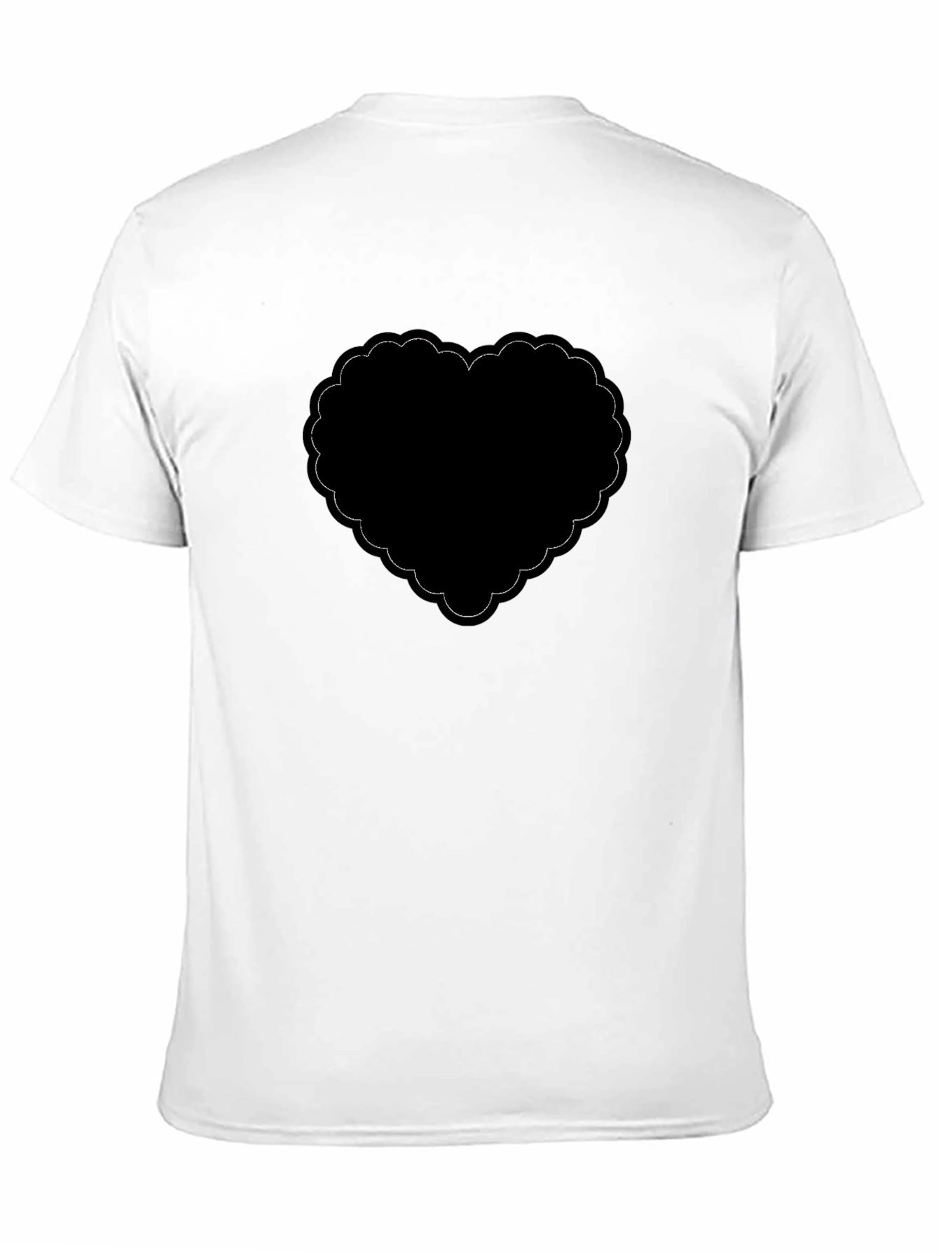 Black Black Heart Graphic T-Shirt - Stylish and Trendy view 11