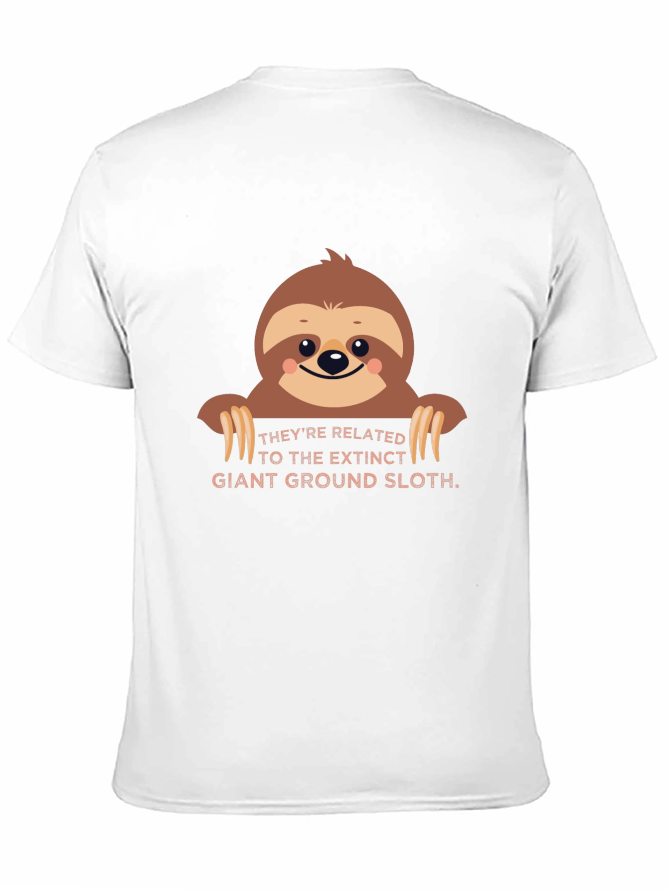 Black Sloth Graphic Tee - Extinct Giant Ground Sloth view 11