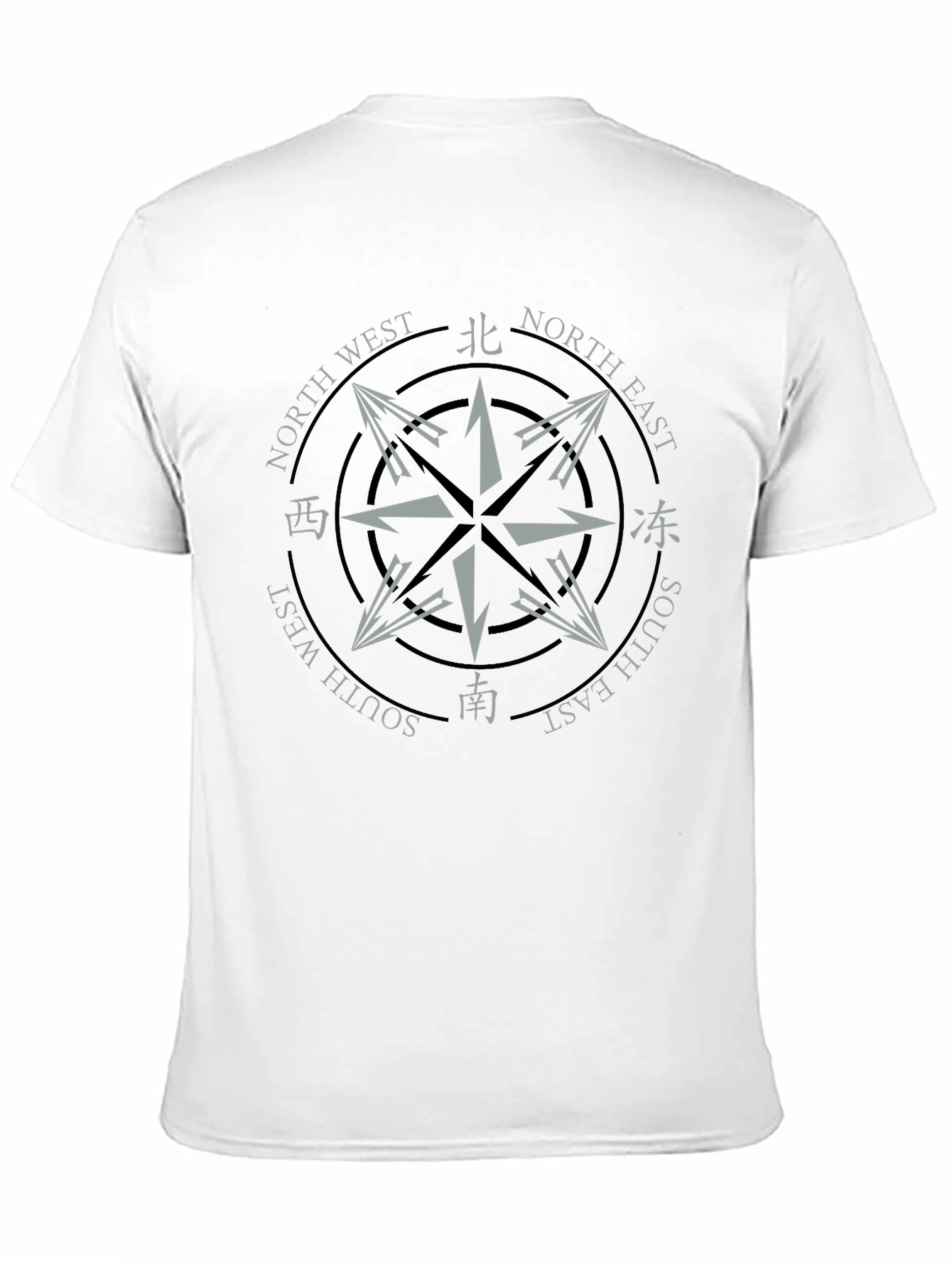 Black Compass Graphic Black T-Shirt - Adventure Awaits view 11