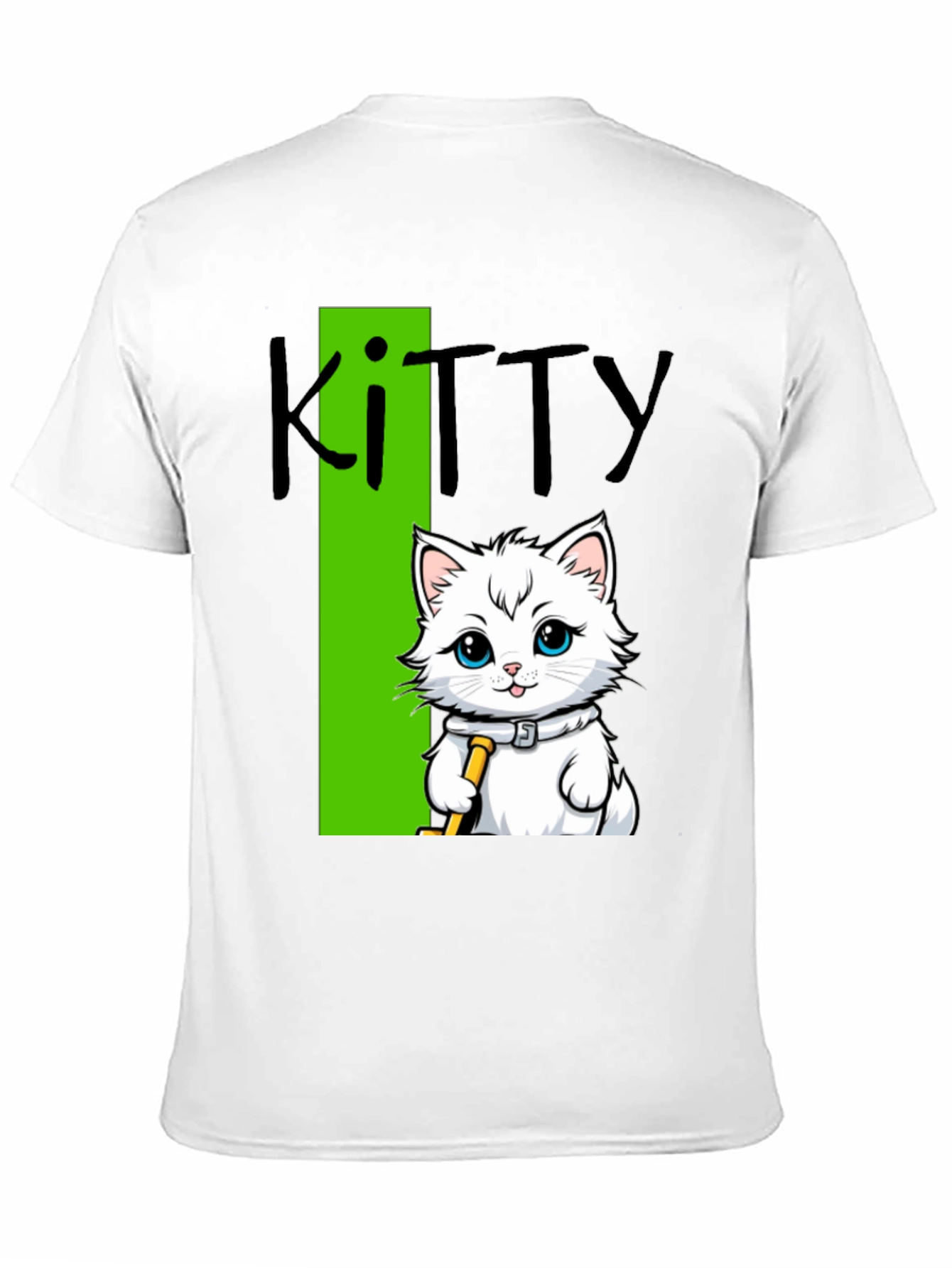 Black Kitty Cat T-Shirt - Fun Novelty Tee view 11