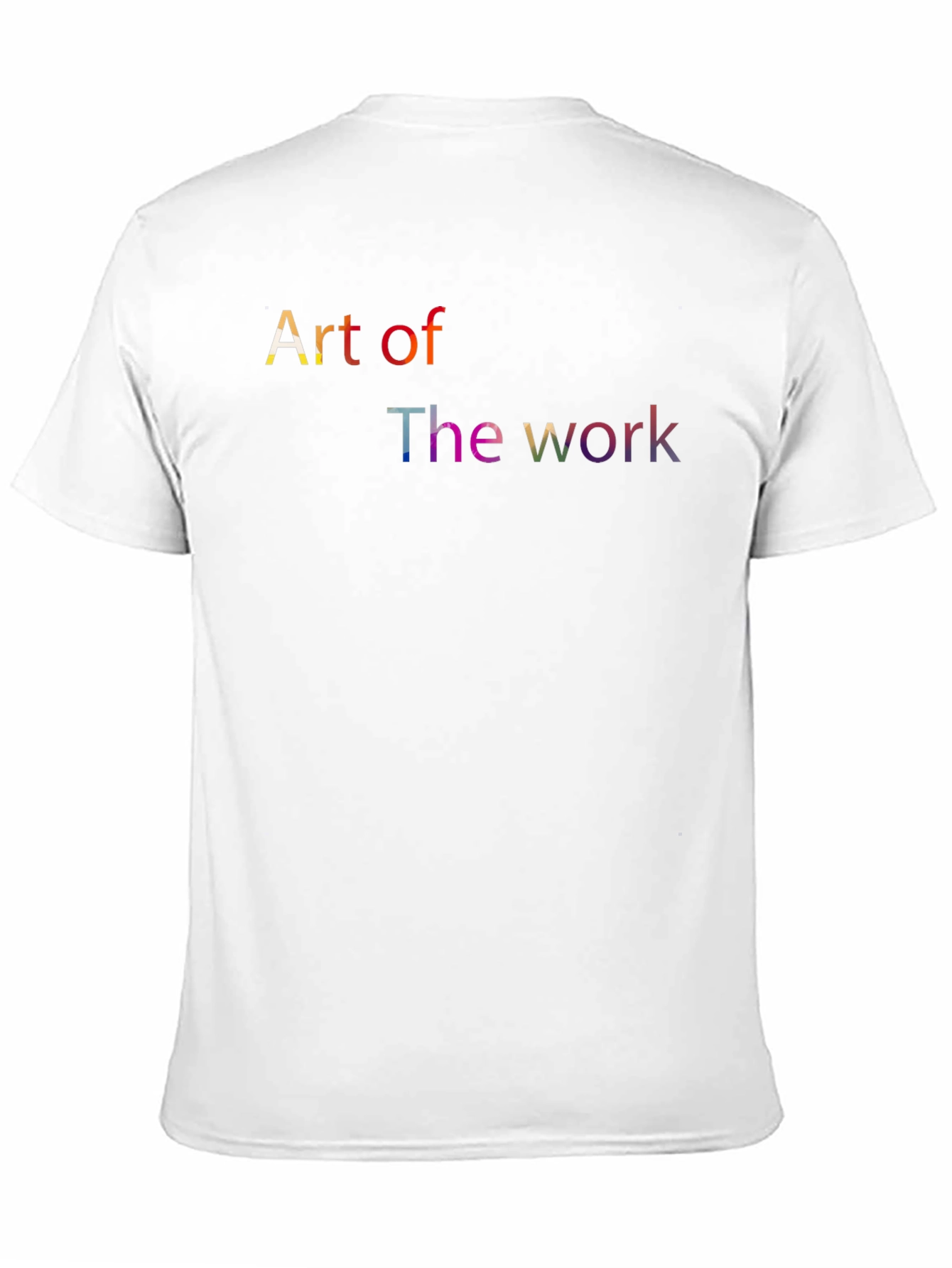 Black Art of The Work T-Shirt - Colorful Typography view 11