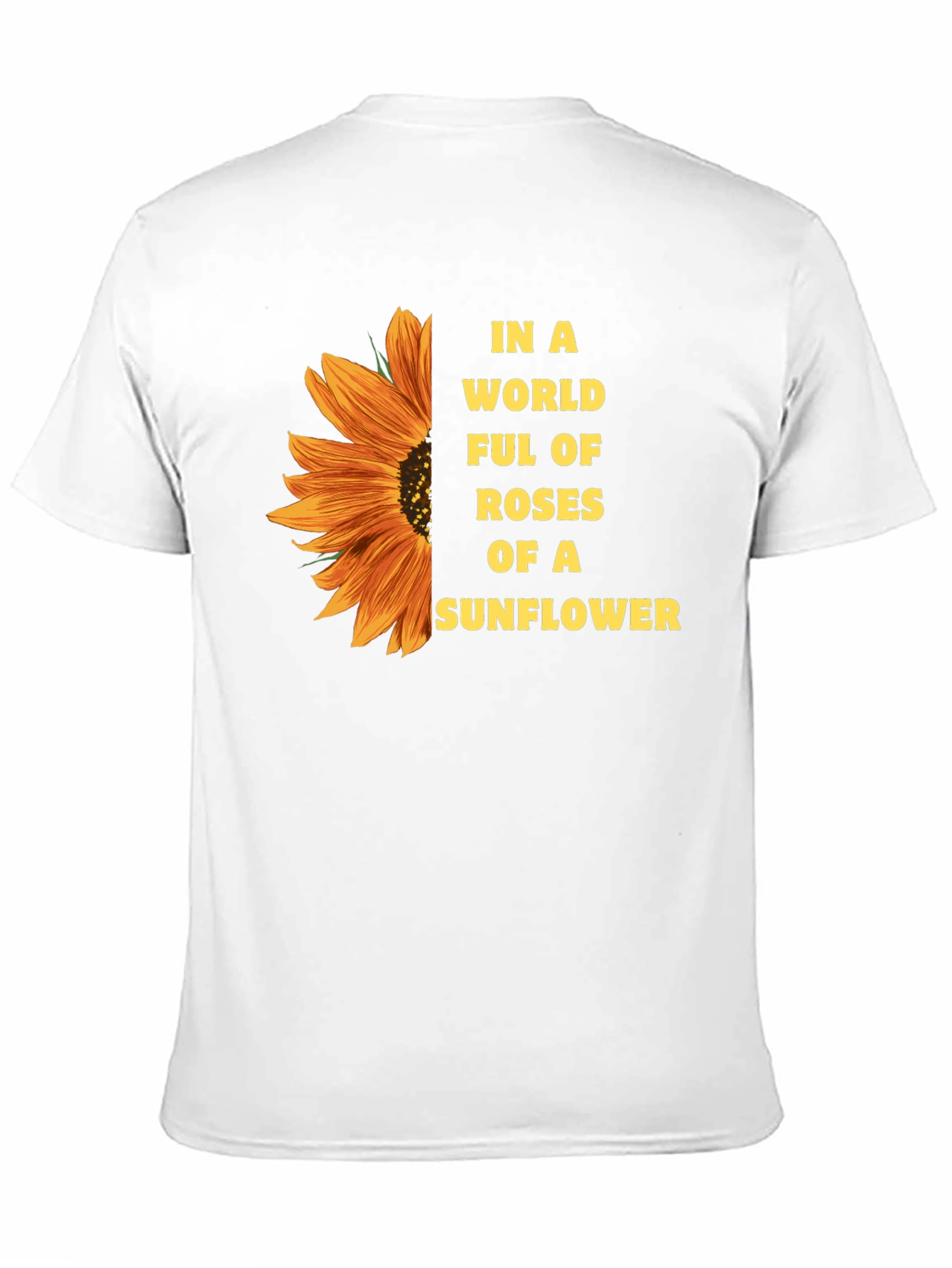 Black Sunflower T-Shirt - Be a Sunflower view 11