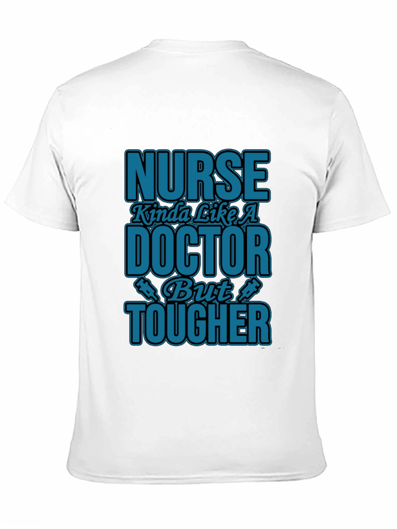 Black Nurse Tougher Than Doctor Novelty Graphic T-Shirt view 11
