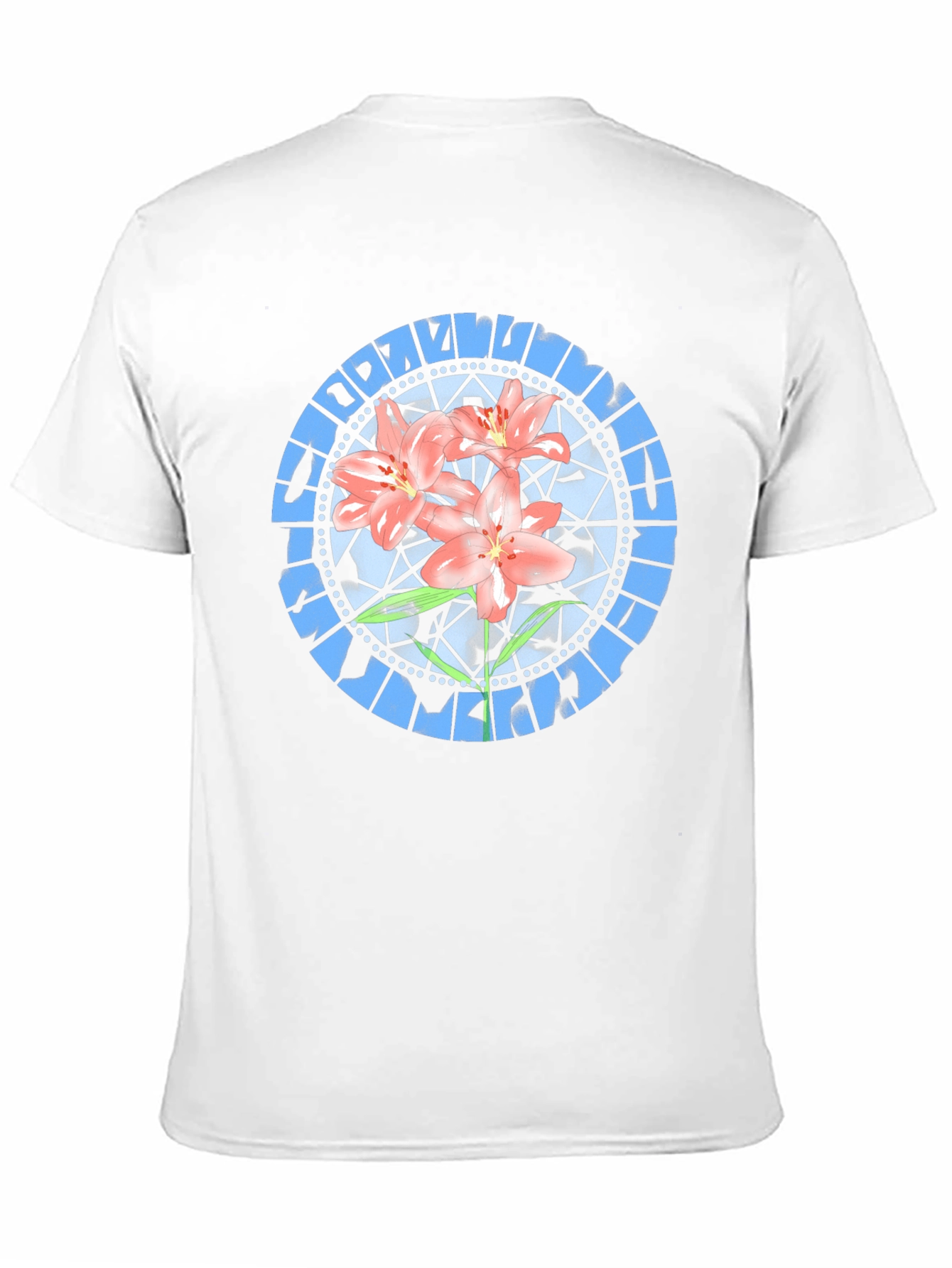 Black Floral Stained Glass Graphic Tee - Black view 11