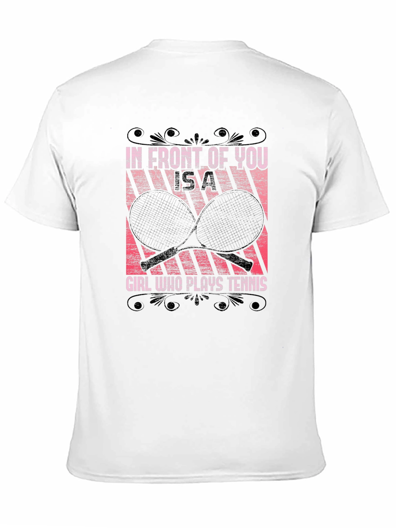 Black Tennis Girl T-Shirt view 11