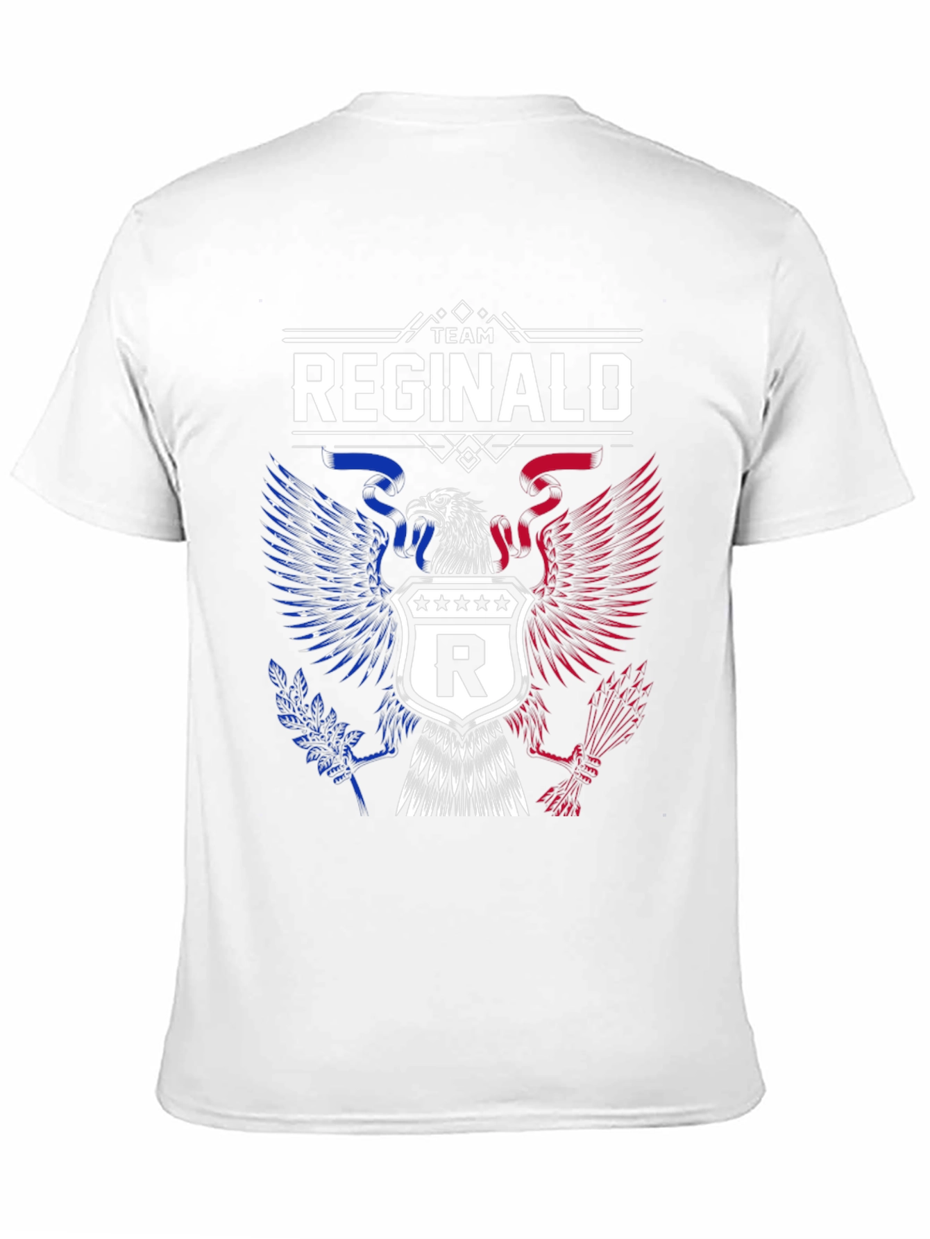 Black Team Reginald Patriotic Eagle T-Shirt view 11