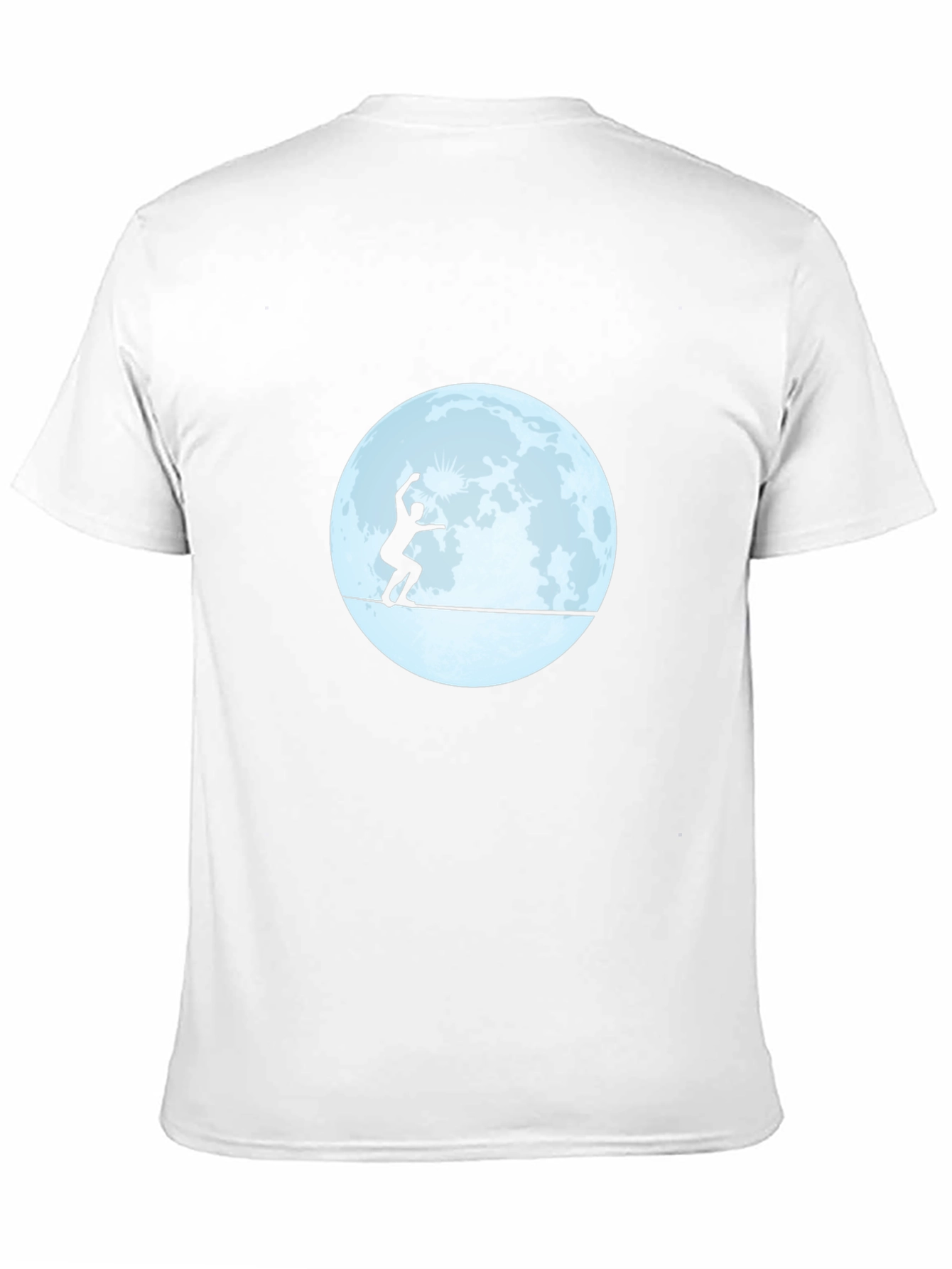 Black Slackline Moon T-Shirt - Balance Under the Stars view 11