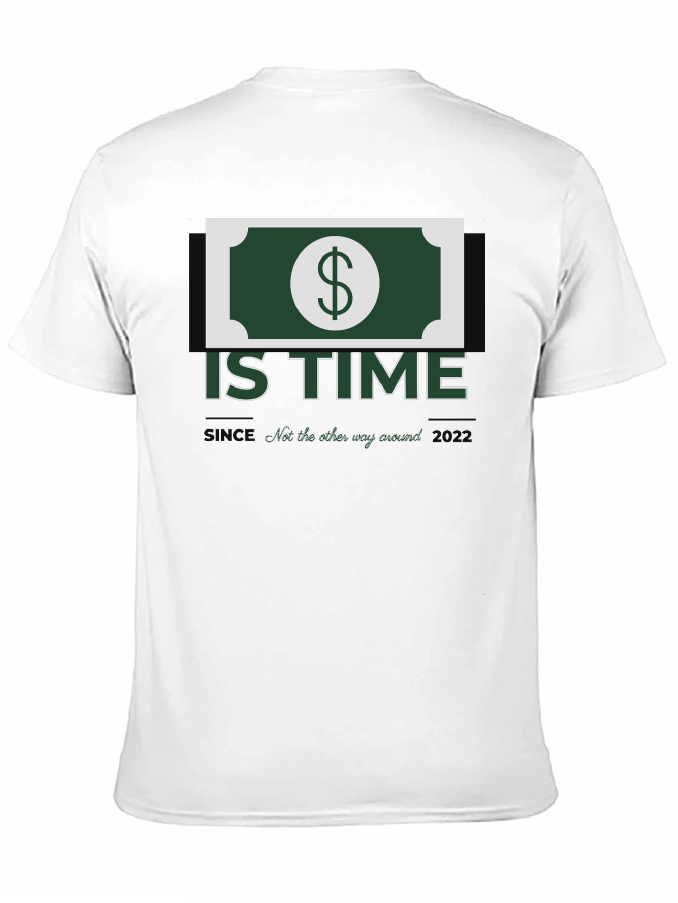 Black Money is Time Graphic Tee - Soft & Stylish view 11